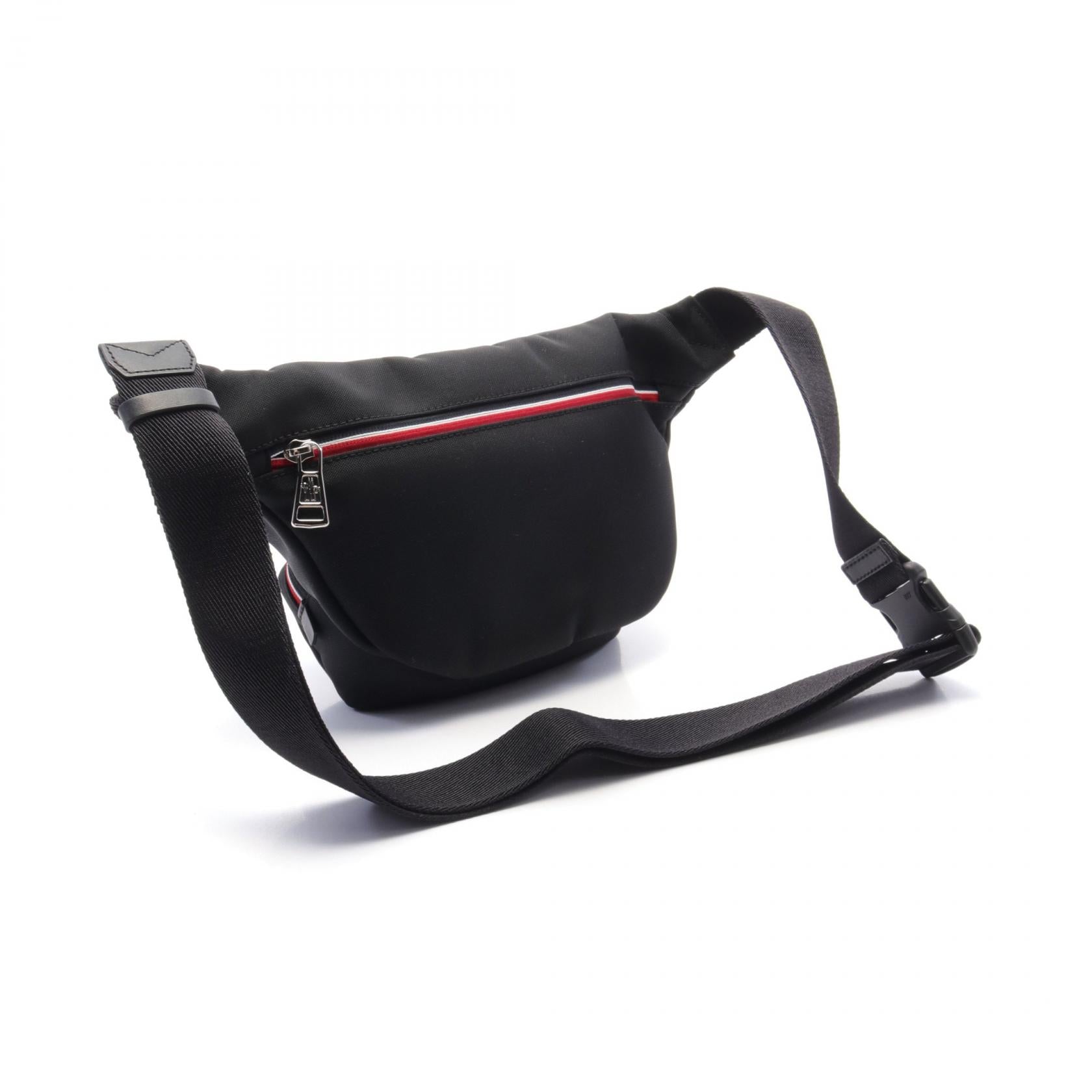 Moncler DURANCE Nylon Waist Bag Black/Red