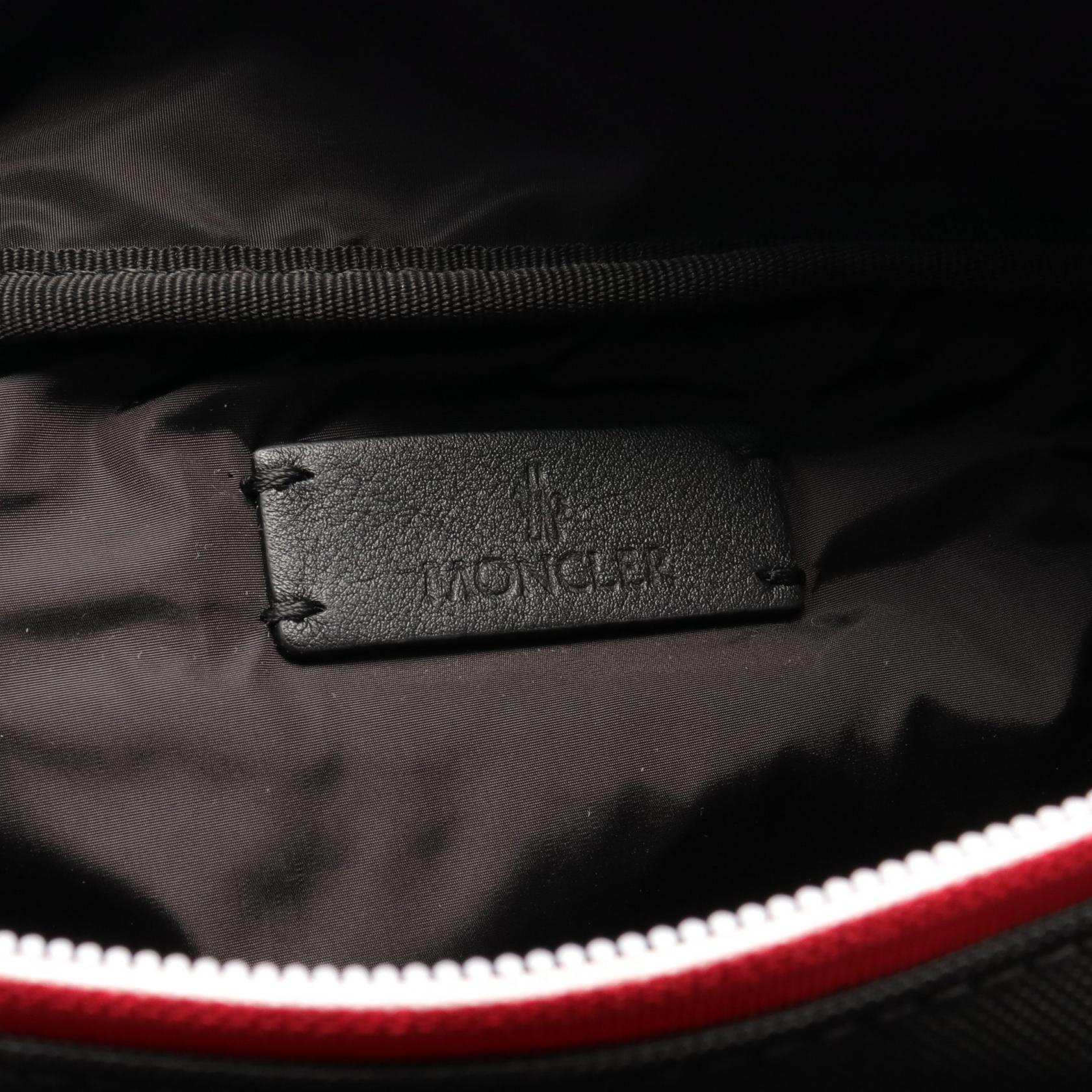 Moncler DURANCE Nylon Waist Bag Black/Red