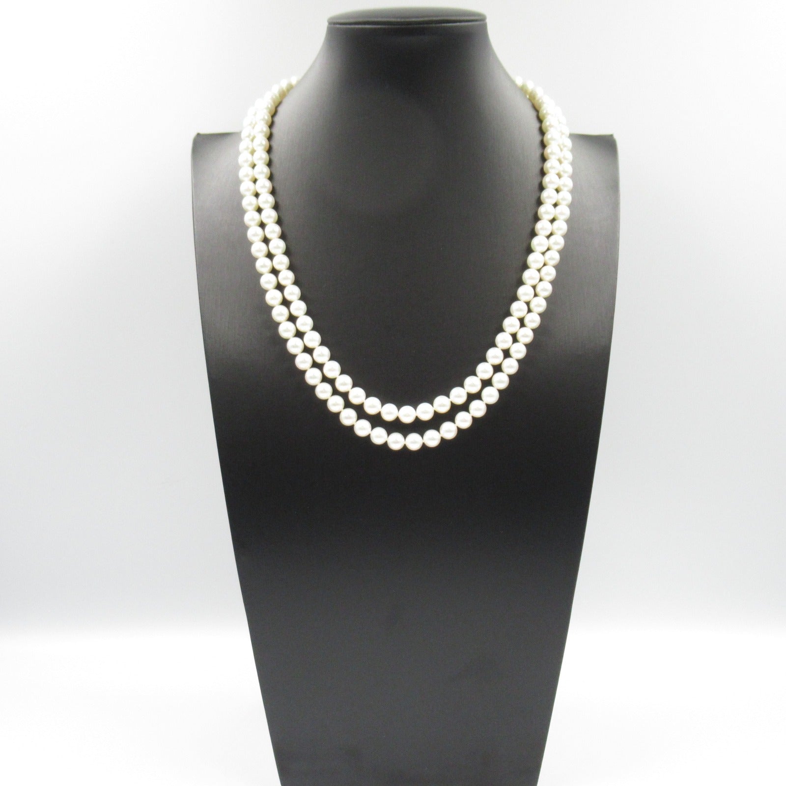 Tasaki Akoya Pearl Long Necklace Silver 925