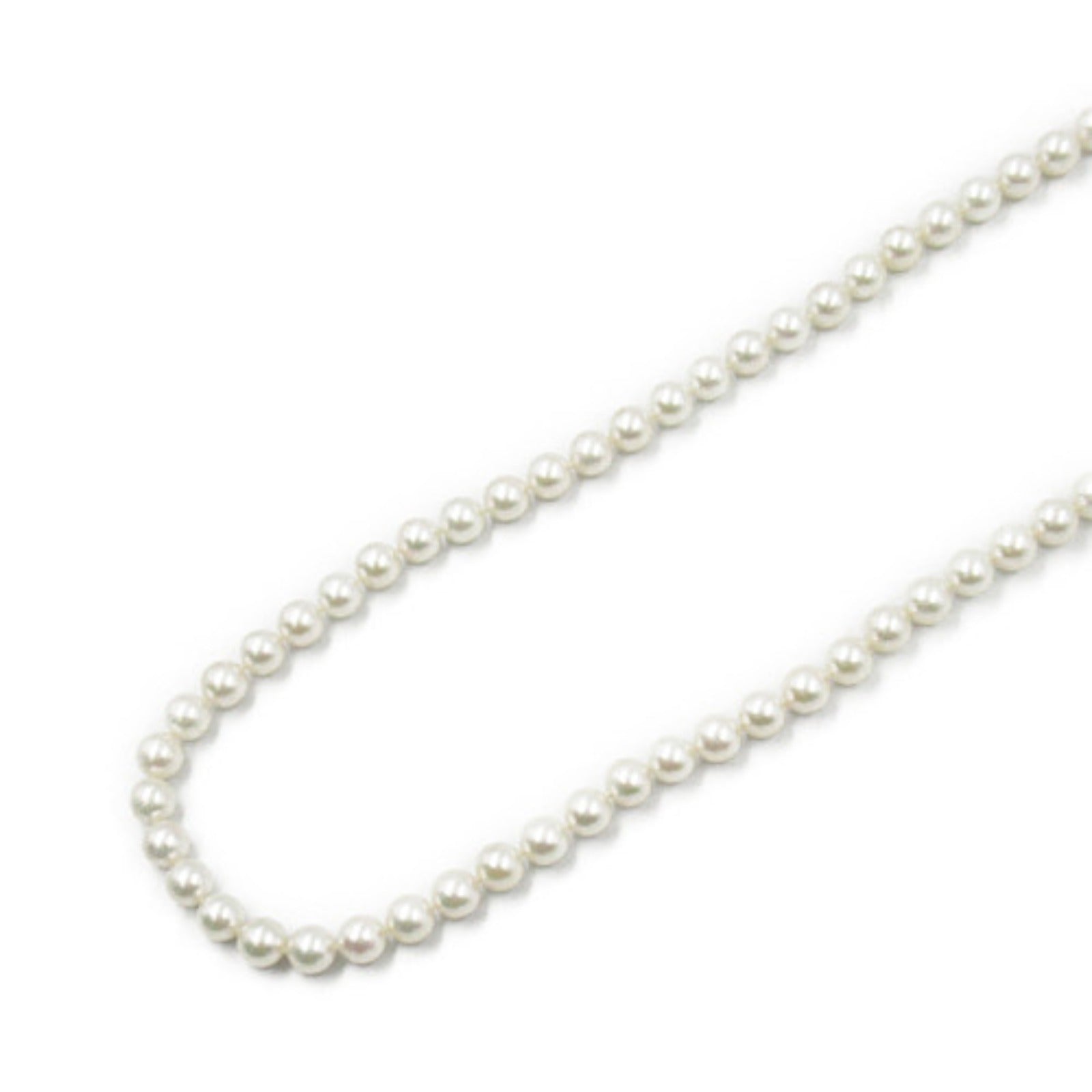 Tasaki Akoya Pearl Long Necklace Silver 925