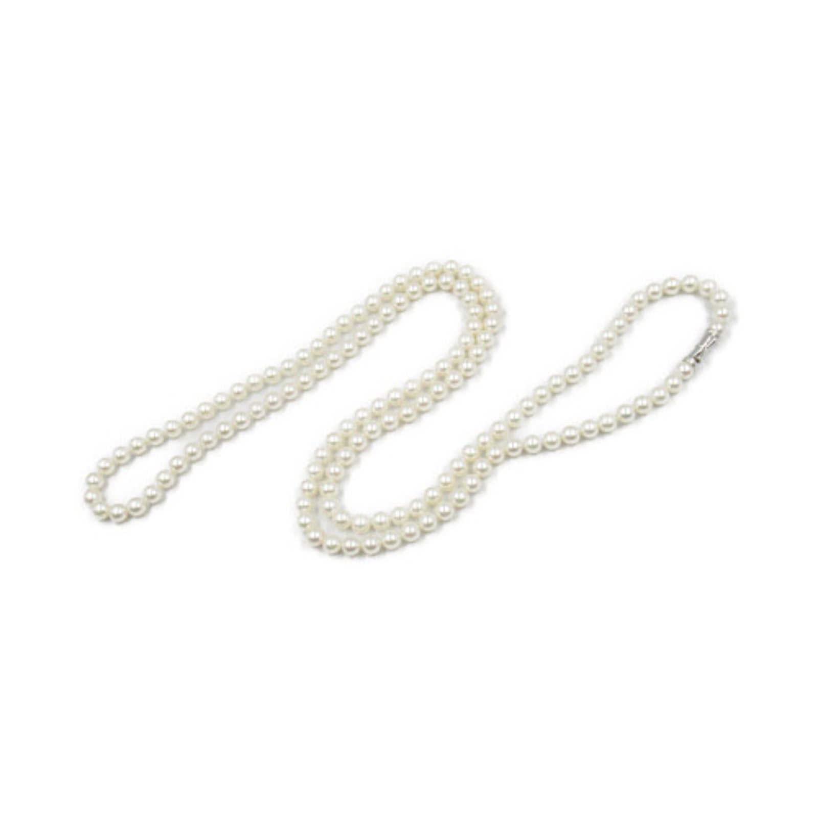 Tasaki Akoya Pearl Long Necklace Silver 925