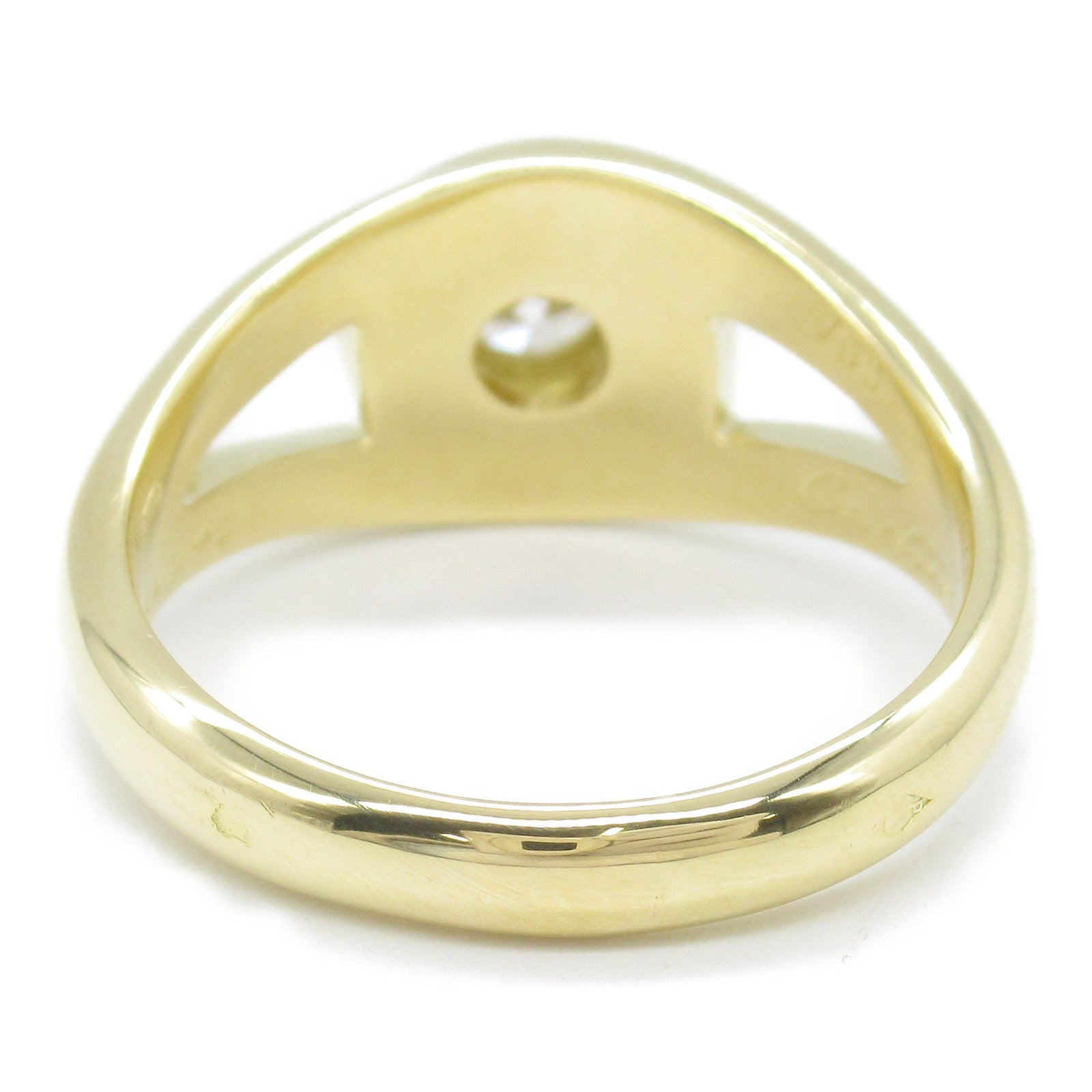 Cartier Vintage Diamond Ring K18 Yellow Gold