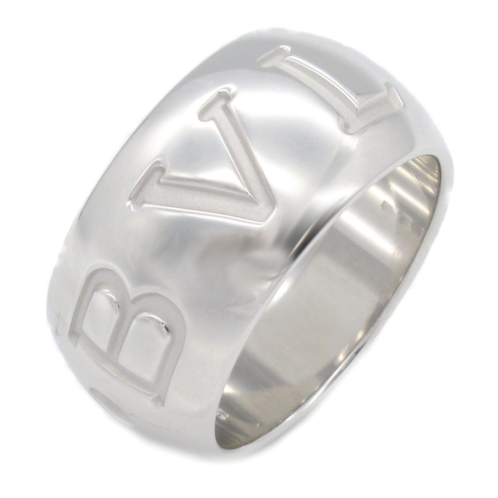 Bvlgari Monologo Ring K18WG White Gold