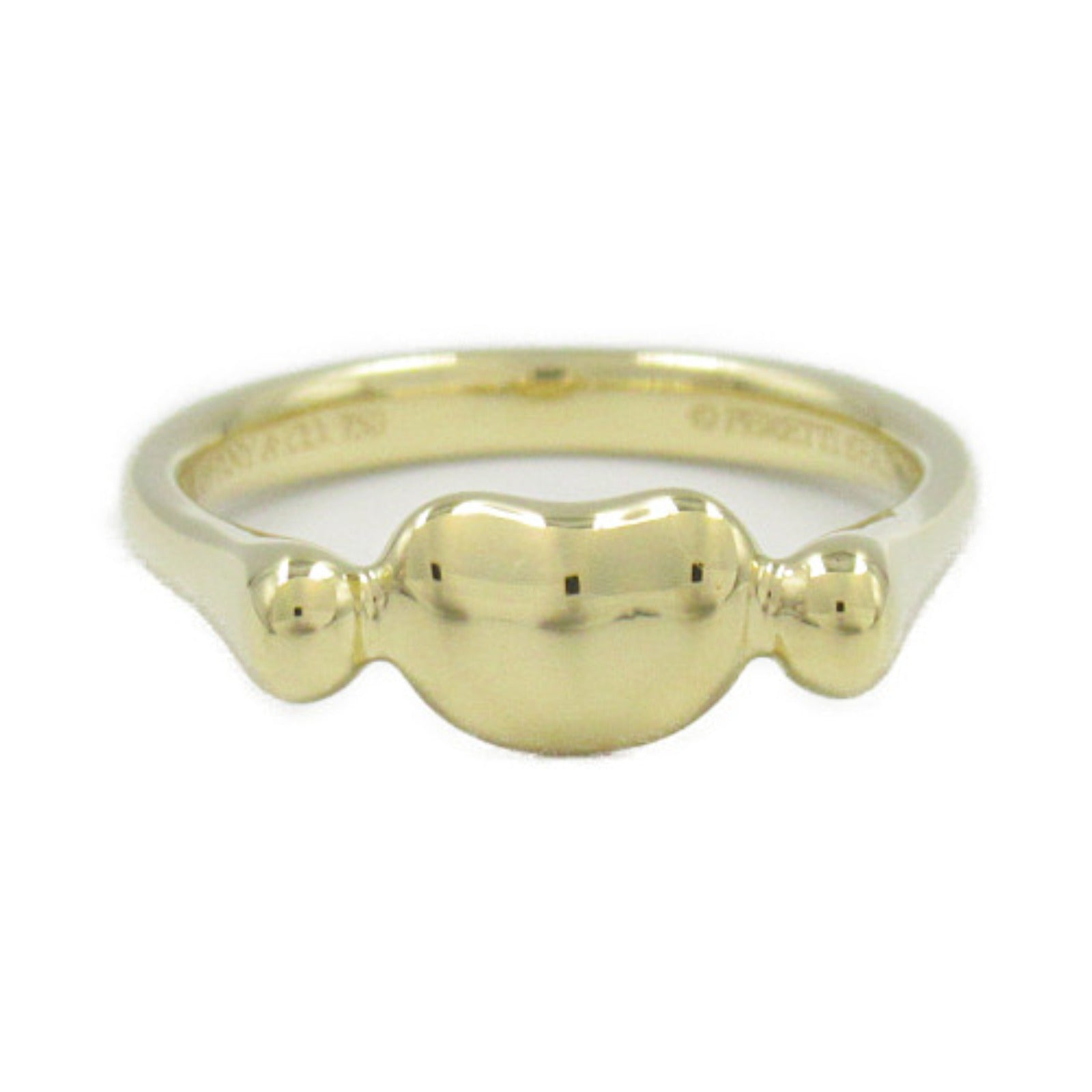 Tiffany & Co K18 Yellow Gold Bean Ring