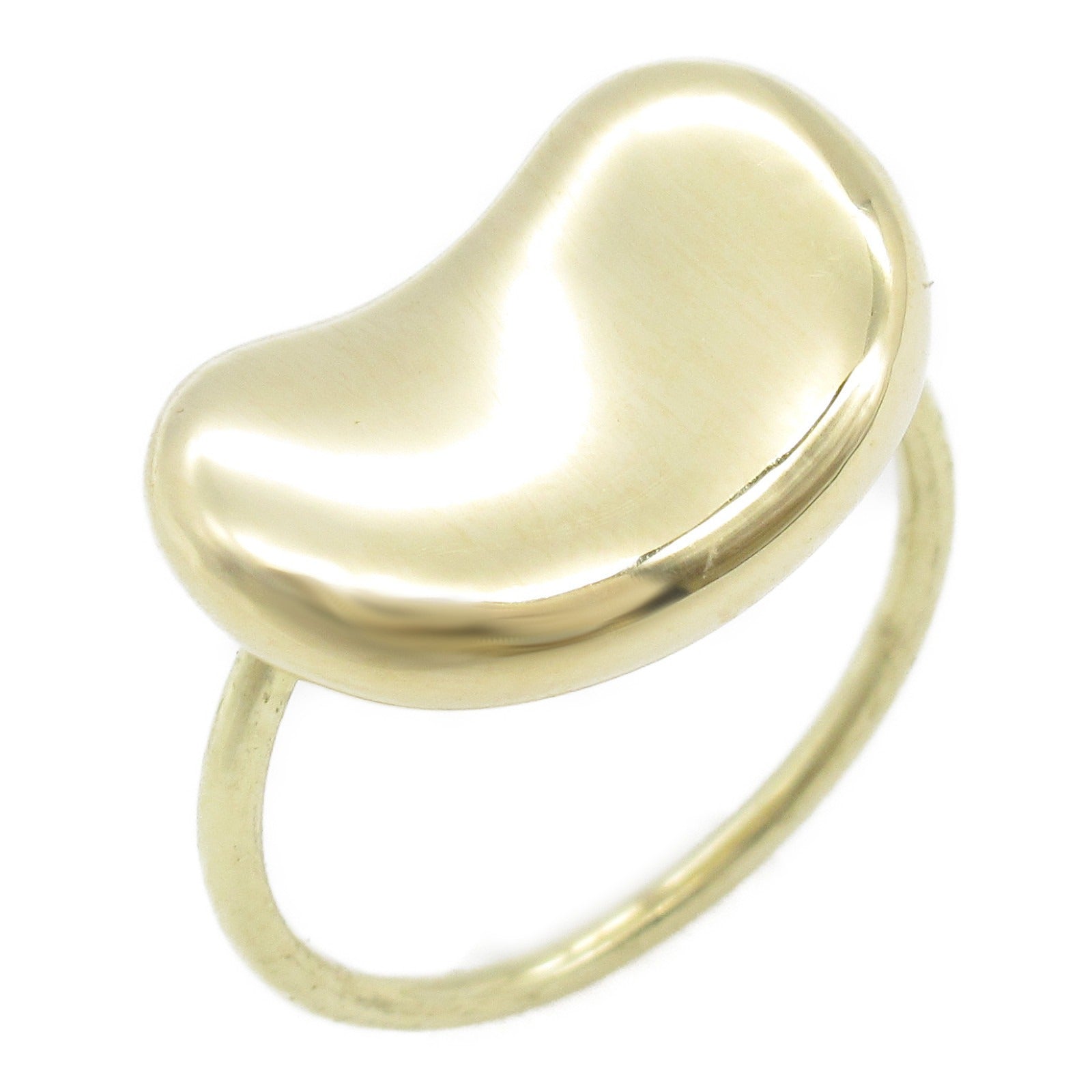 Tiffany & Co K18 Yellow Gold Bean Ring