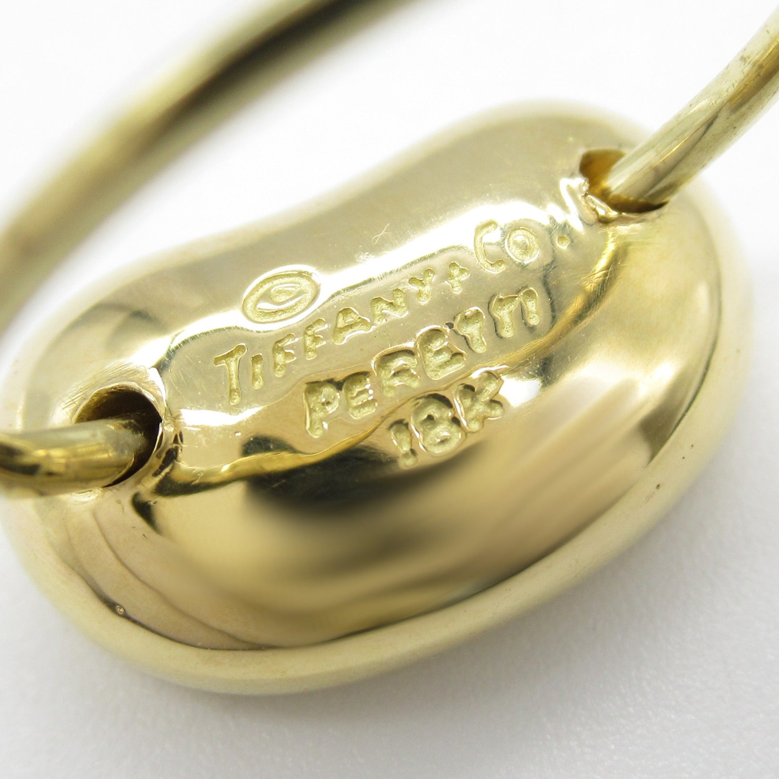 Tiffany & Co K18 Yellow Gold Bean Ring