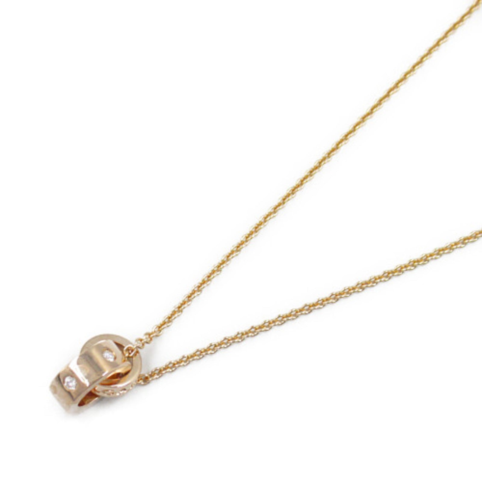 Bvlgari Diamond Necklace K18PG Pink Gold