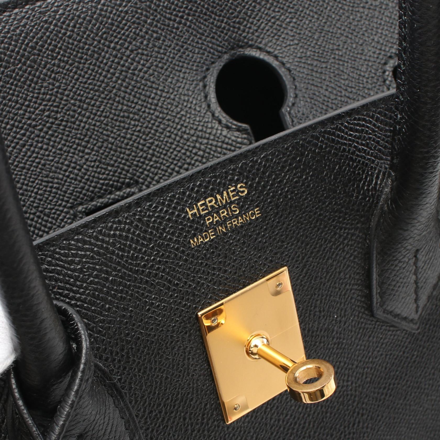 Hermes Birkin 35 Handbag Black