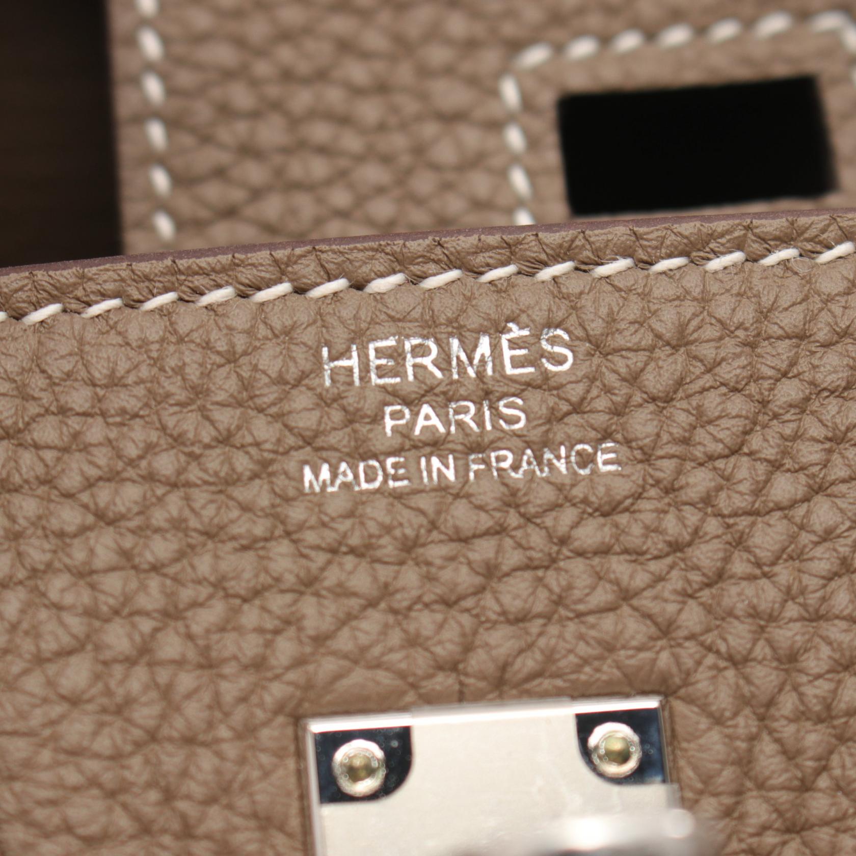 Hermes Birkin 25 Etoupe Handbag