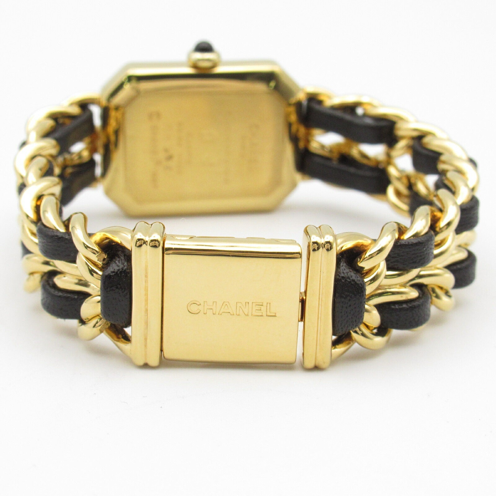 Chanel Premiere S Quartz Watch Gold Plated Leather