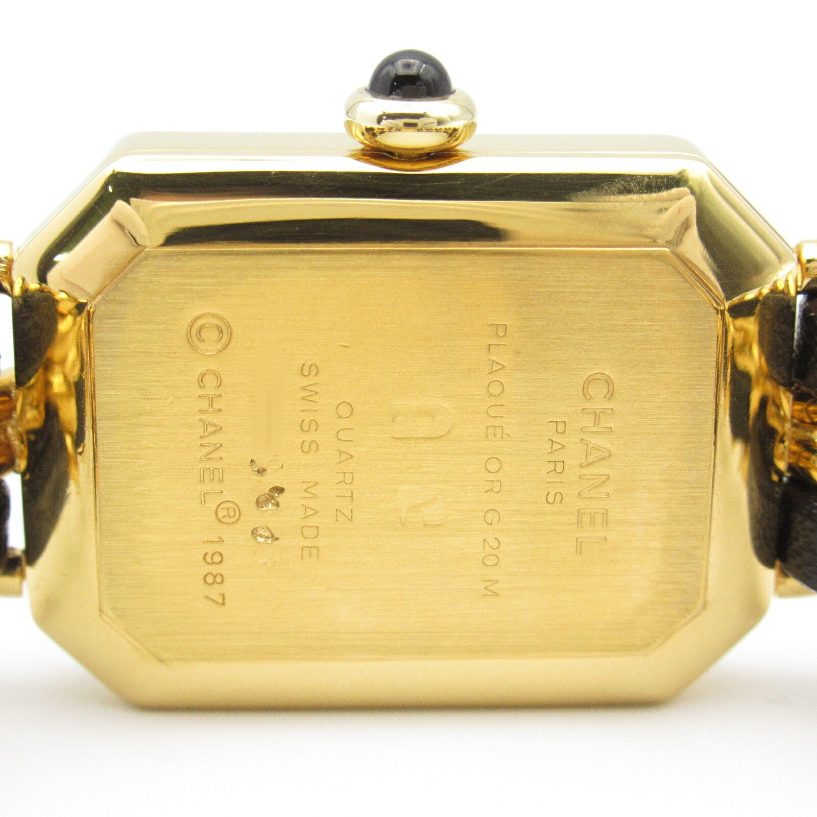 Chanel Premiere S Quartz Watch Gold Plated Leather