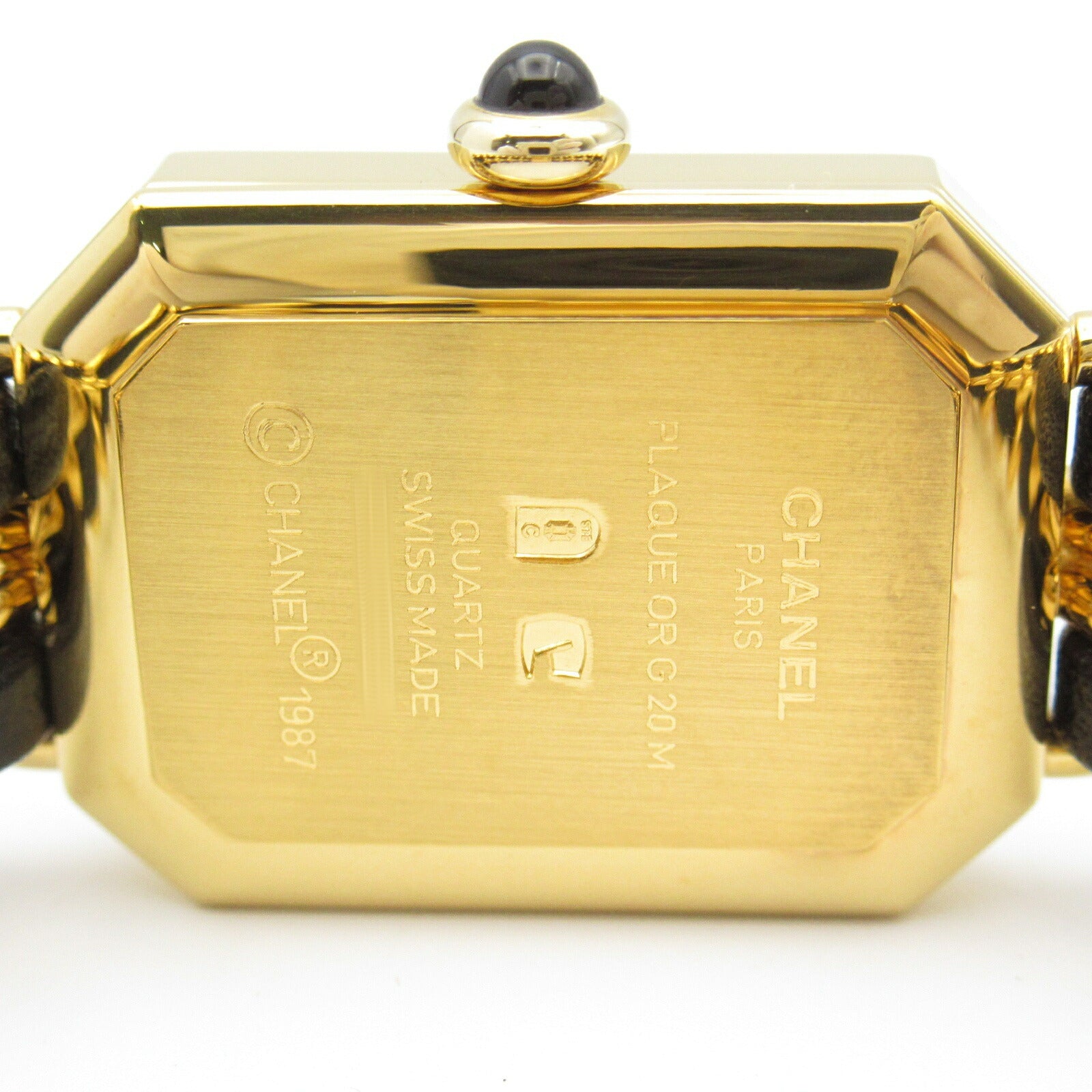 Chanel Premiere M Watch Gold Plated Leather