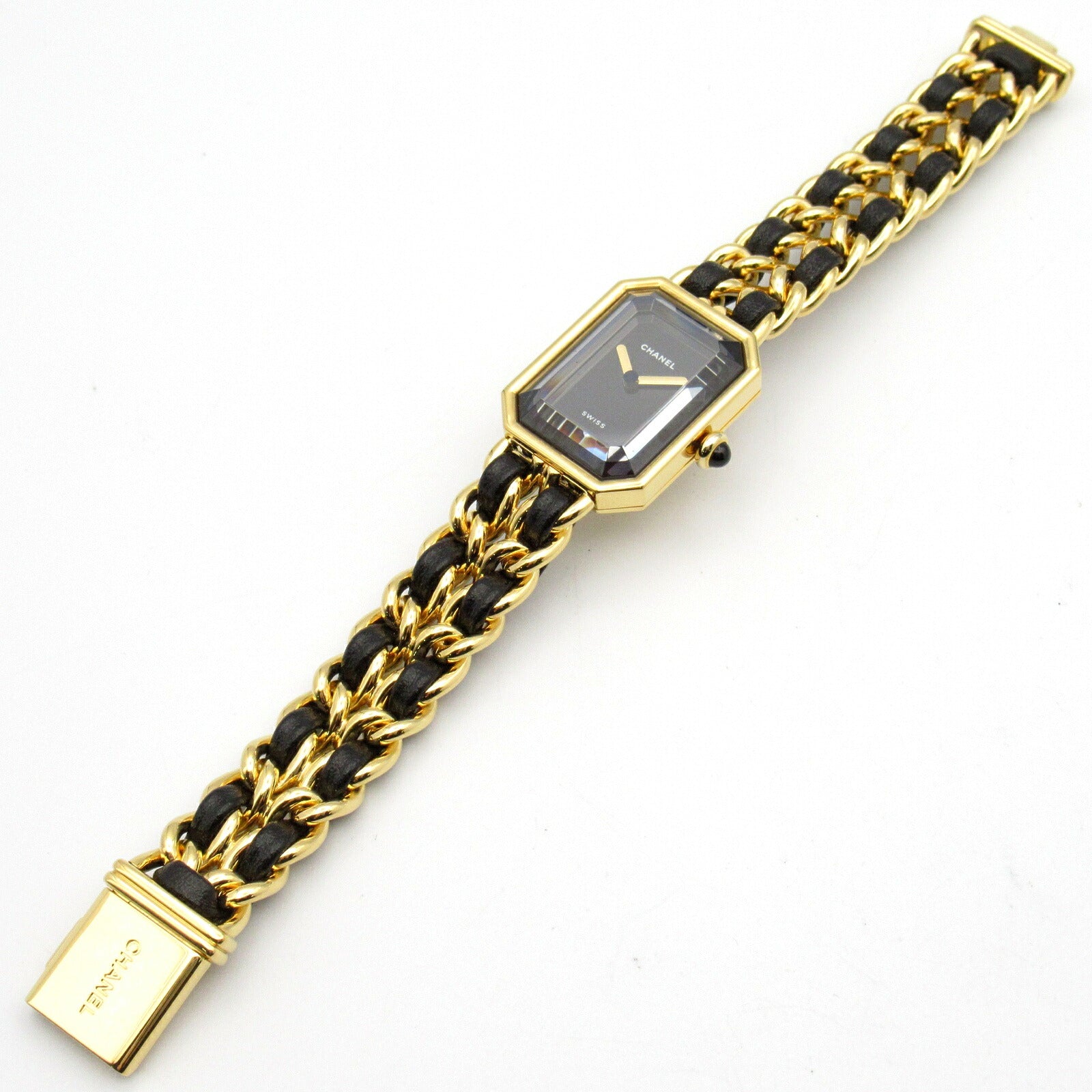 Chanel Premiere M Watch Gold Plated Leather