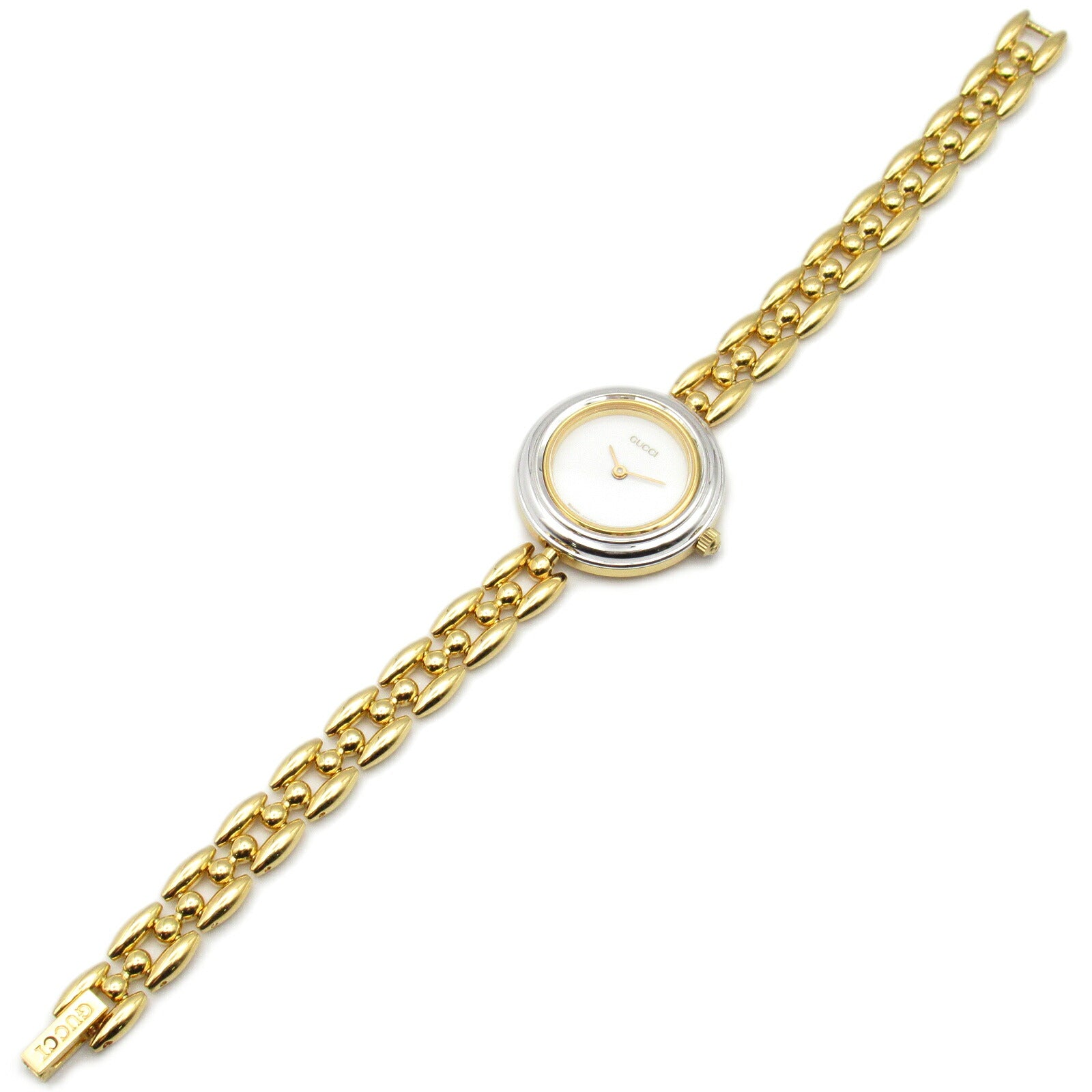 Gucci Change Bezel Watch Gold Plated Quartz