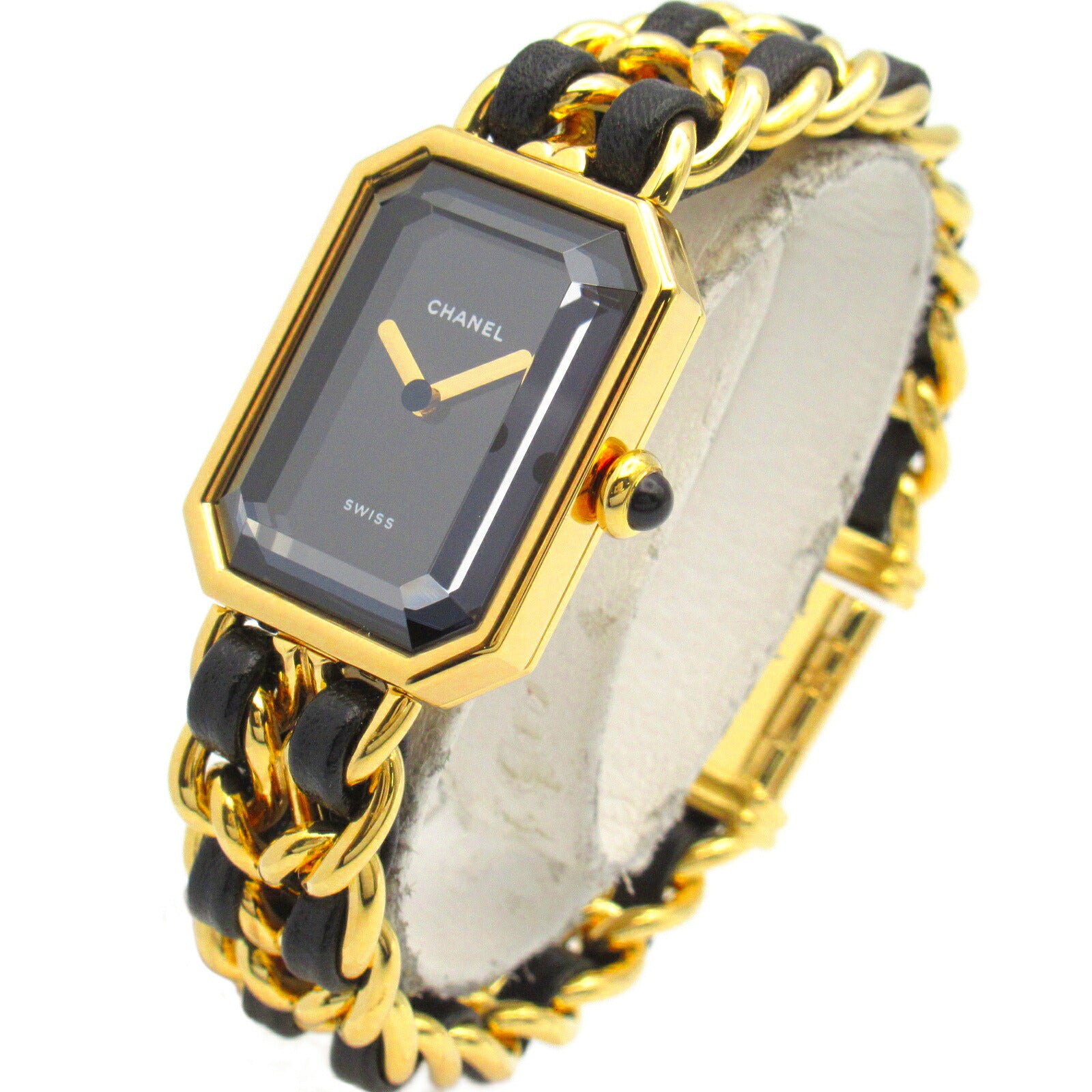 Chanel Premiere M Watch Gold Plated Leather