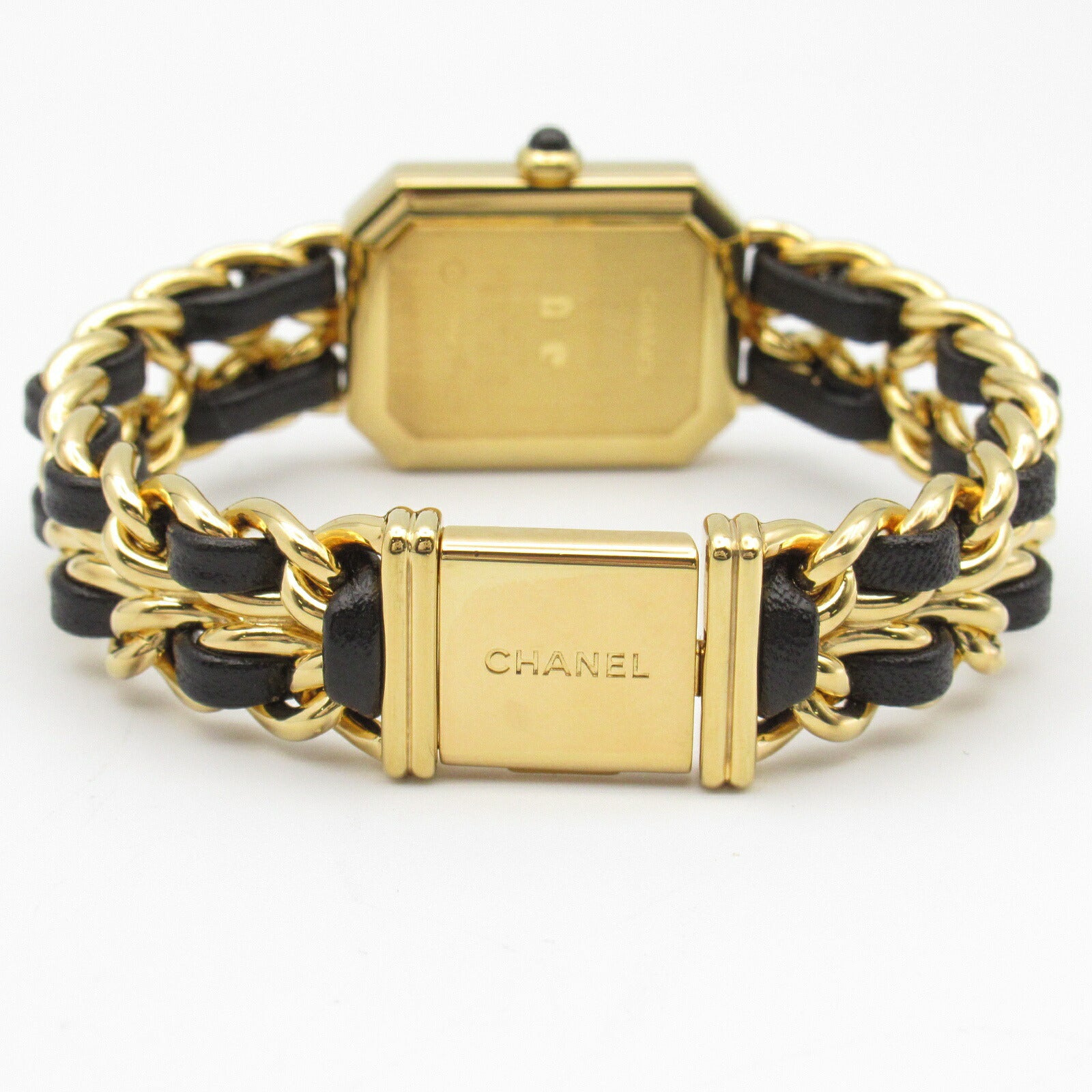 Chanel Premiere M Watch Gold Plated Leather