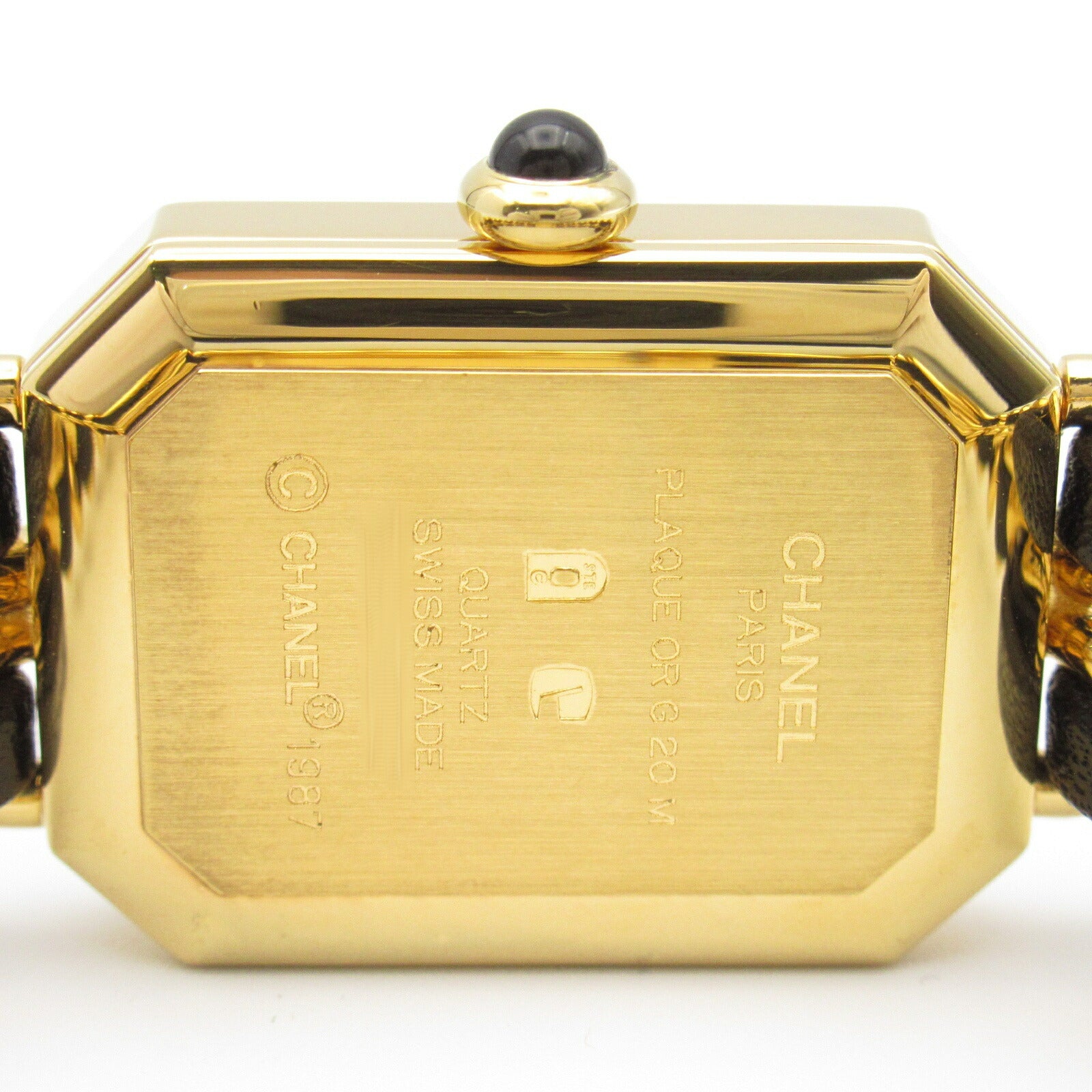 Chanel Premiere M Watch Gold Plated Leather