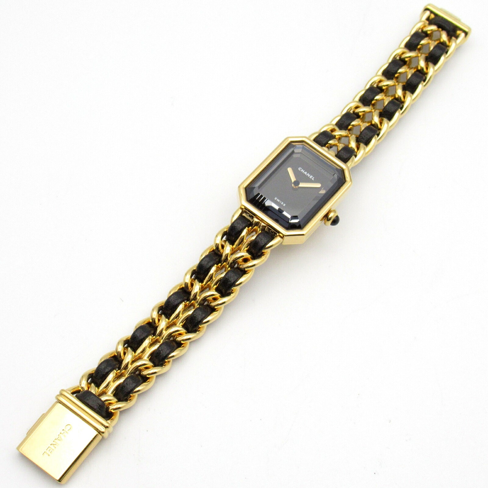 Chanel Premiere M Watch Gold Plated Leather