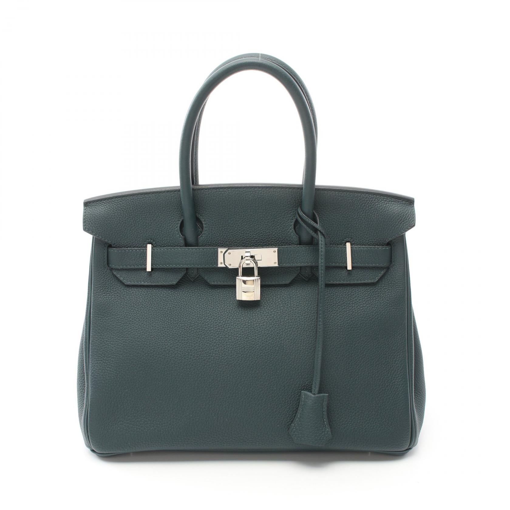 Hermes Birkin 30 Togo Handbag Green