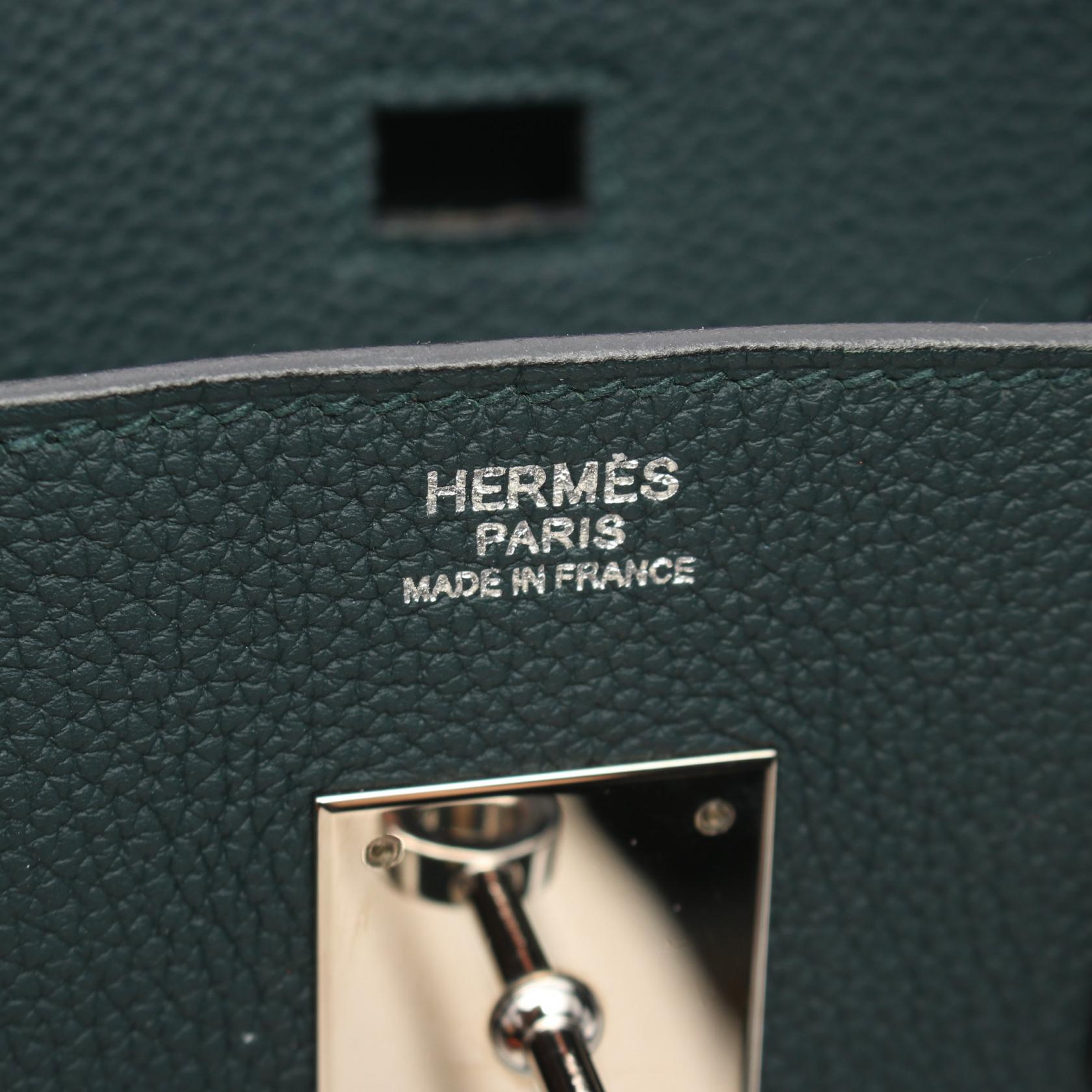 Hermes Birkin 30 Togo Handbag Green