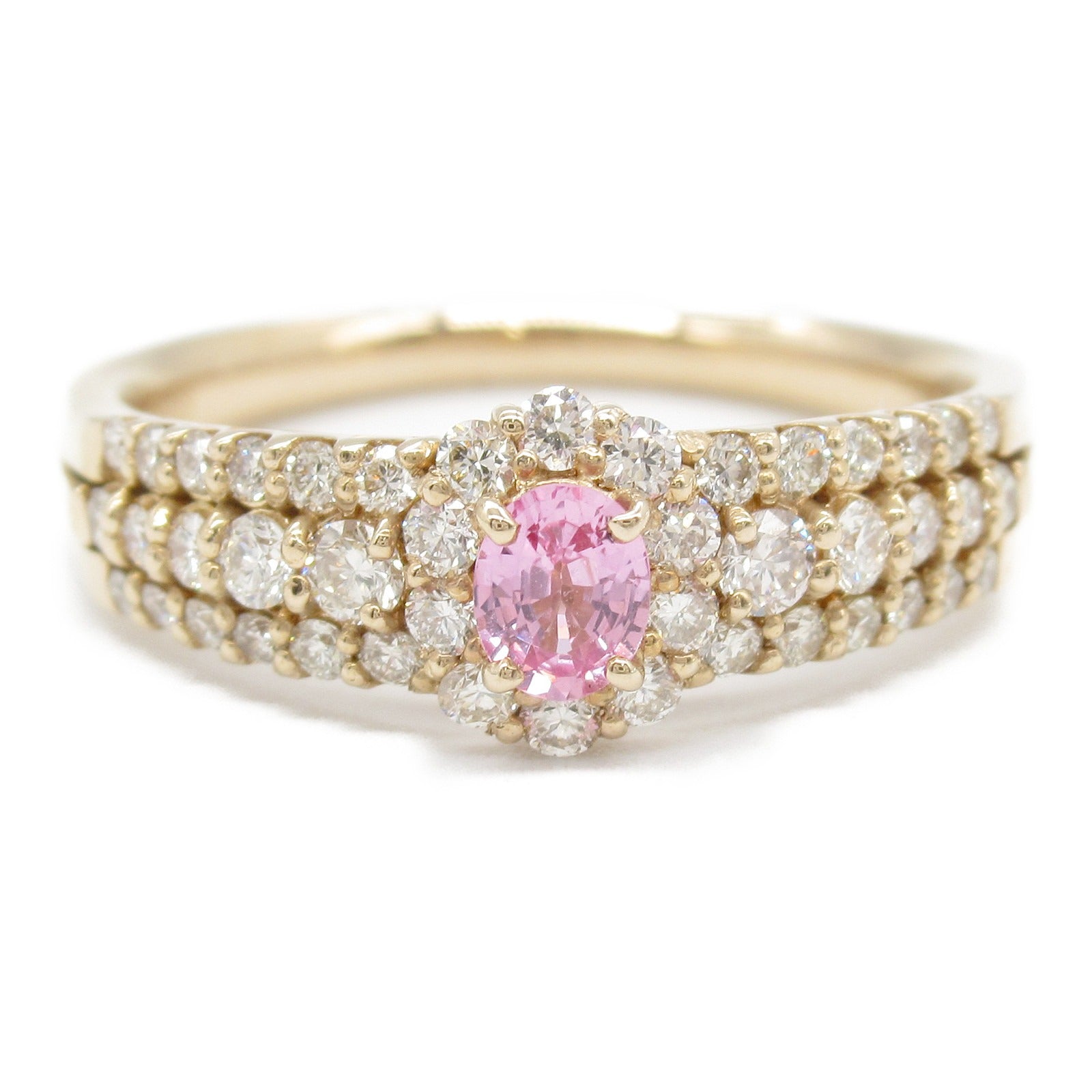 K18PG Pink Gold Diamond Ring Jewelry