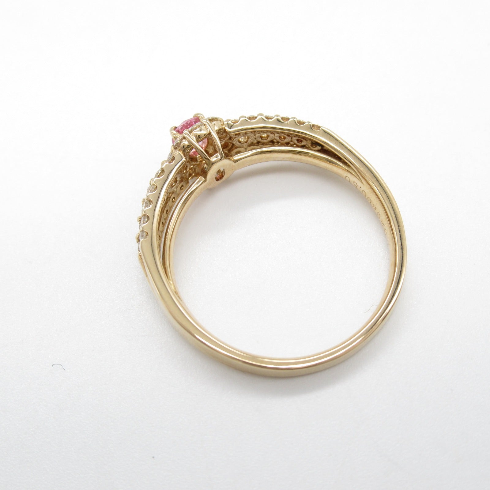 K18PG Pink Gold Diamond Ring Jewelry