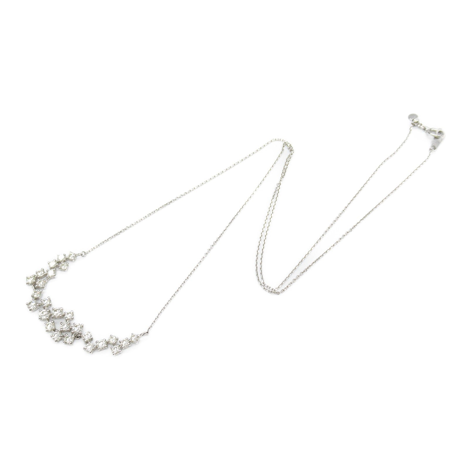 K18WG White Gold Diamond Necklace