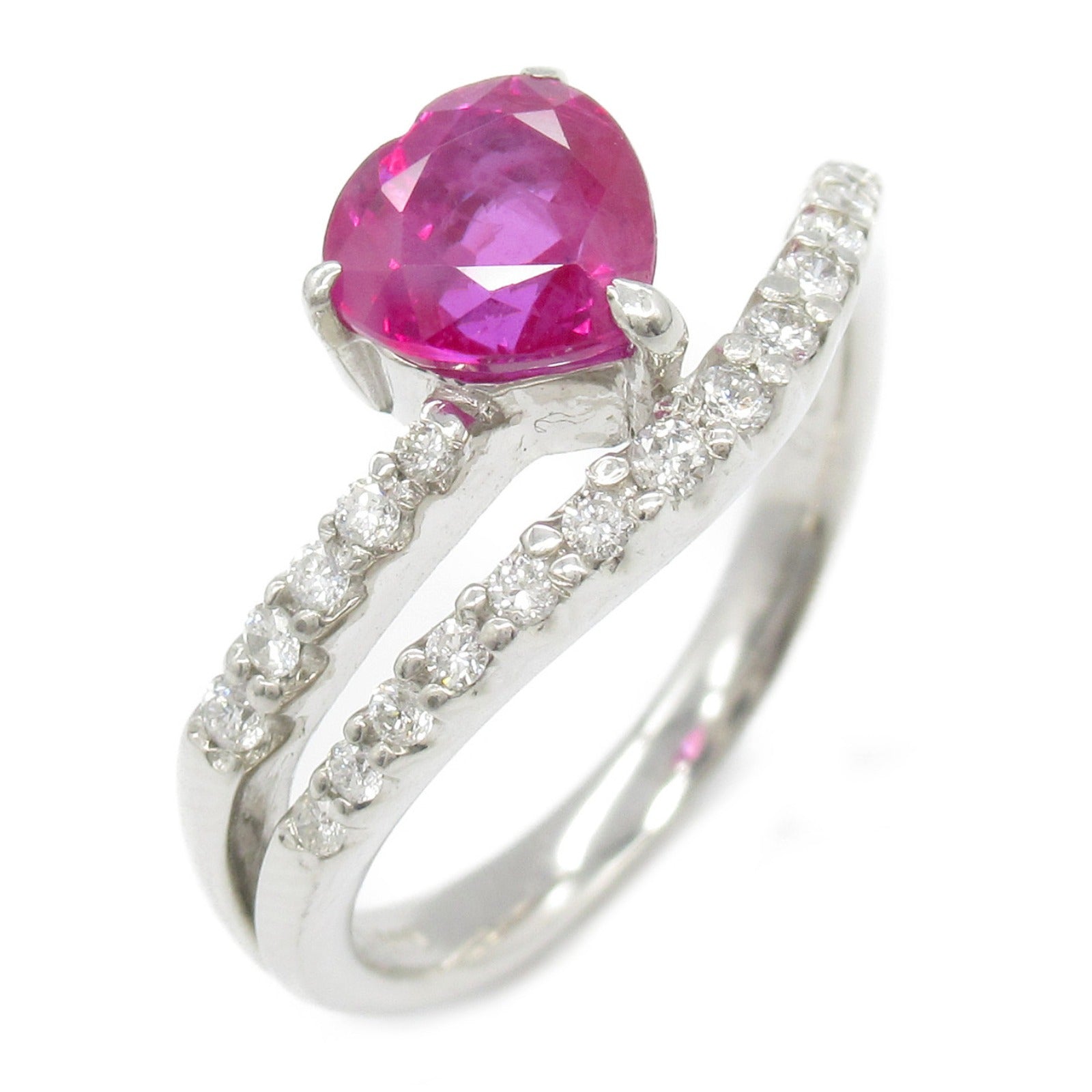 Platinum Ruby Diamond Ring Jewelry