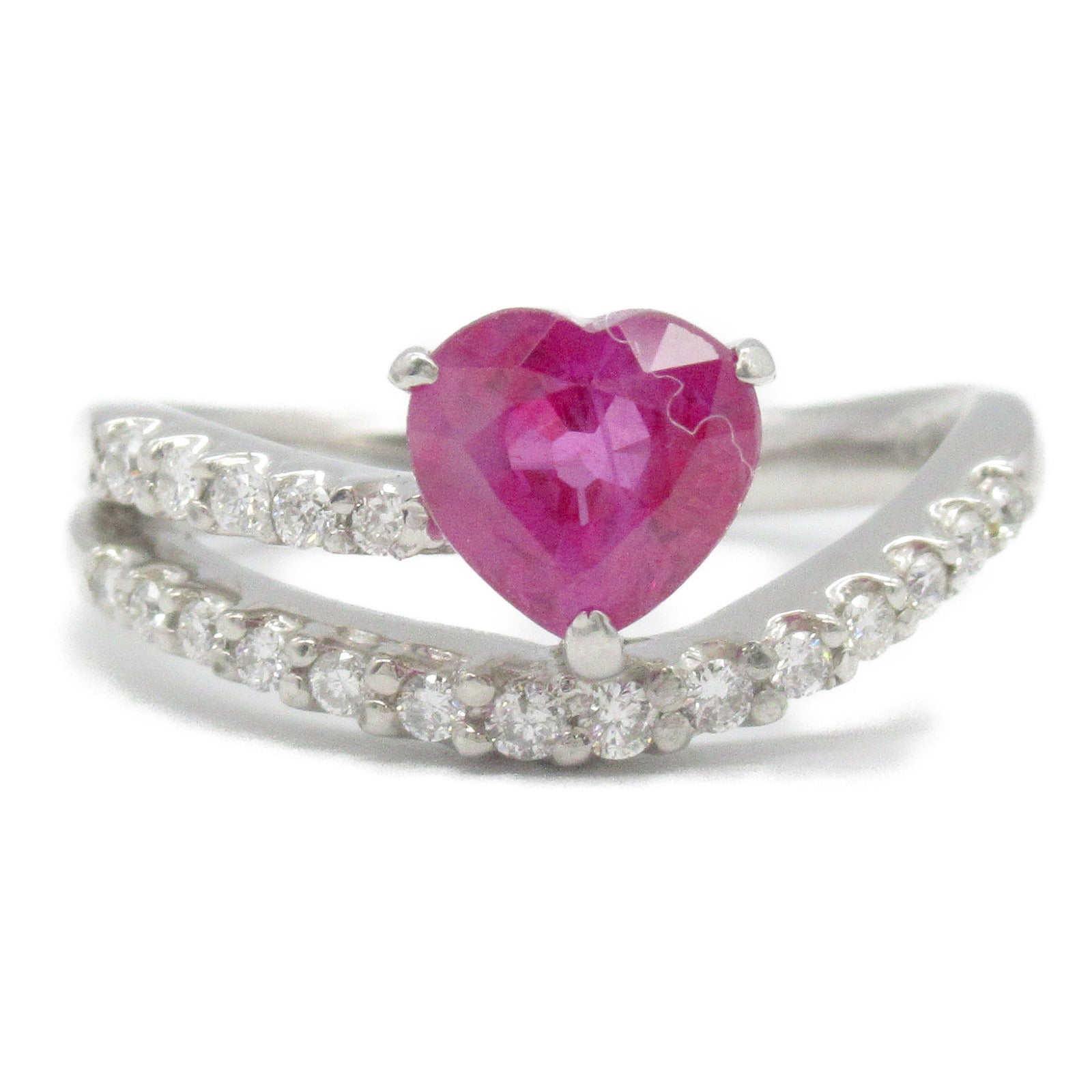 Platinum Ruby Diamond Ring Jewelry