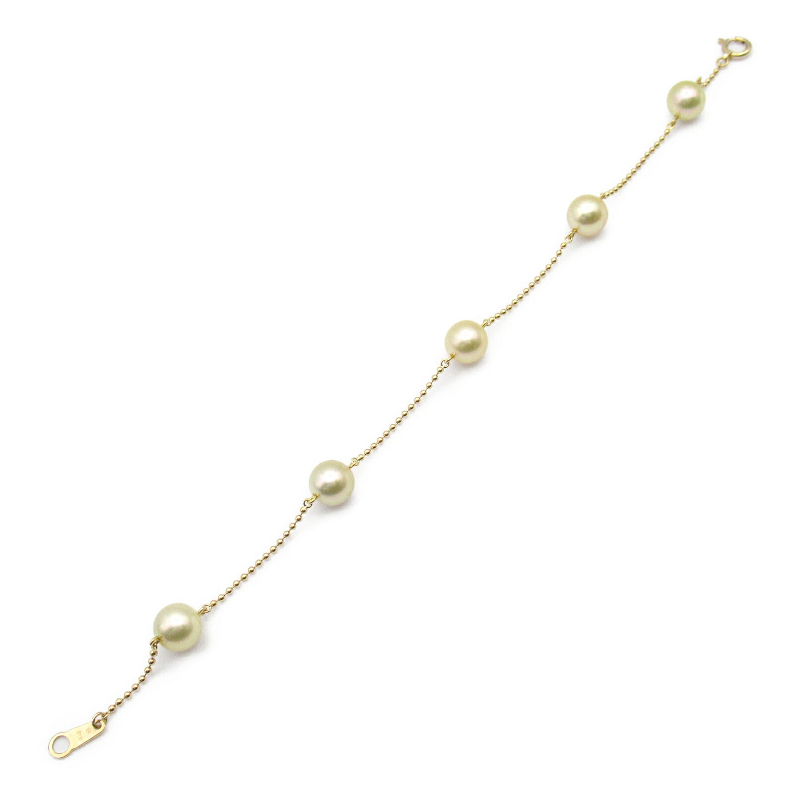 MIKIMOTO Akoya Pearl K18 YG Bracelet