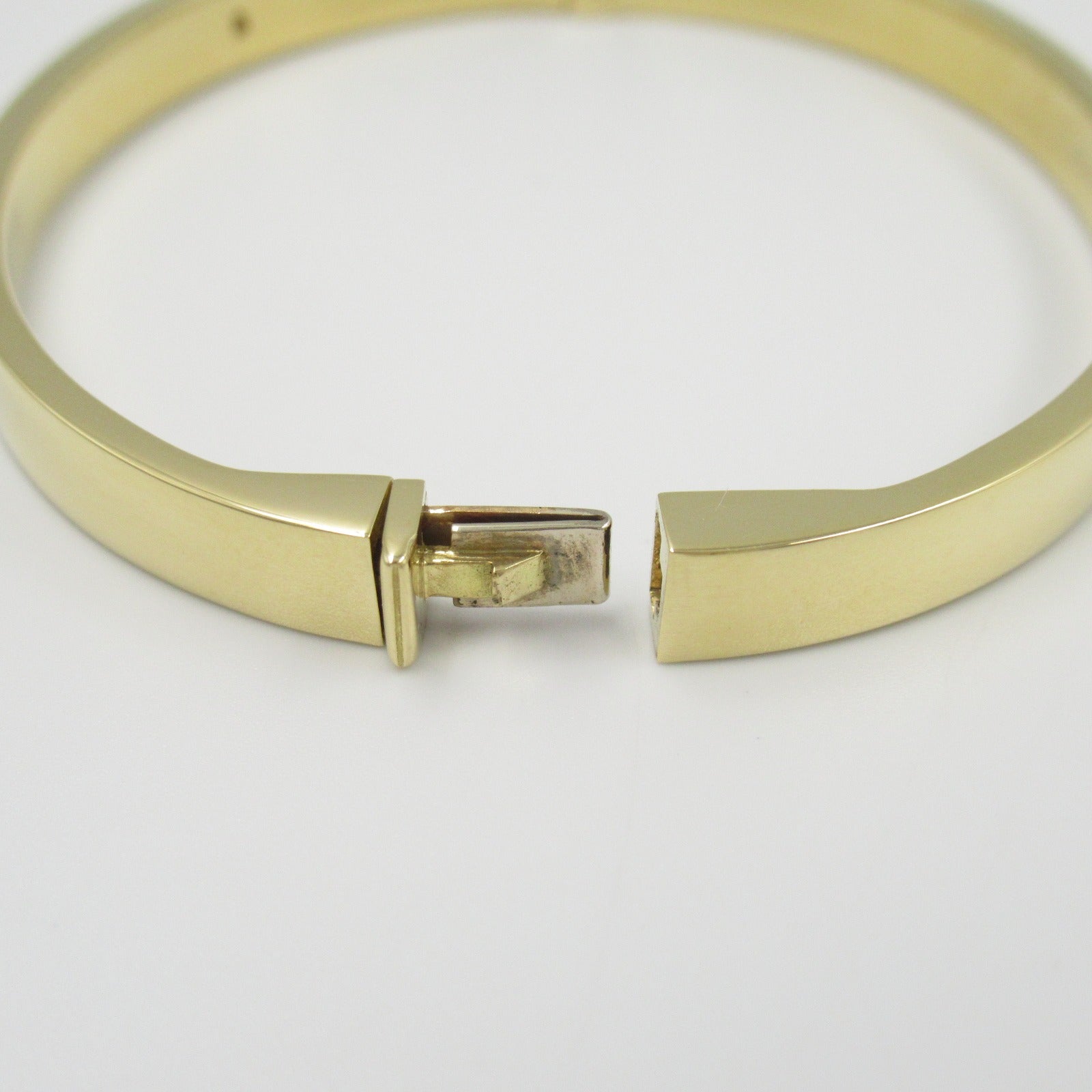 Tiffany & Co Diamond K18 Yellow Gold Hinge Bangle Bracelet