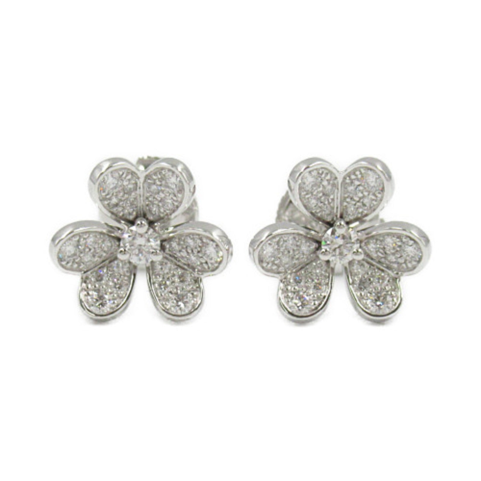 Van Cleef & Arpels Diamond Earrings K18WG