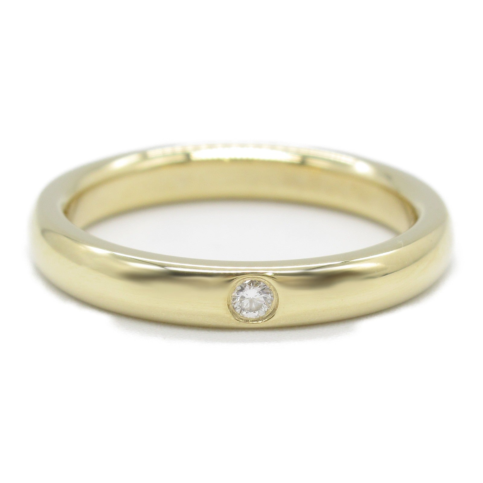 Tiffany & Co Diamond Band Ring K18 Yellow Gold