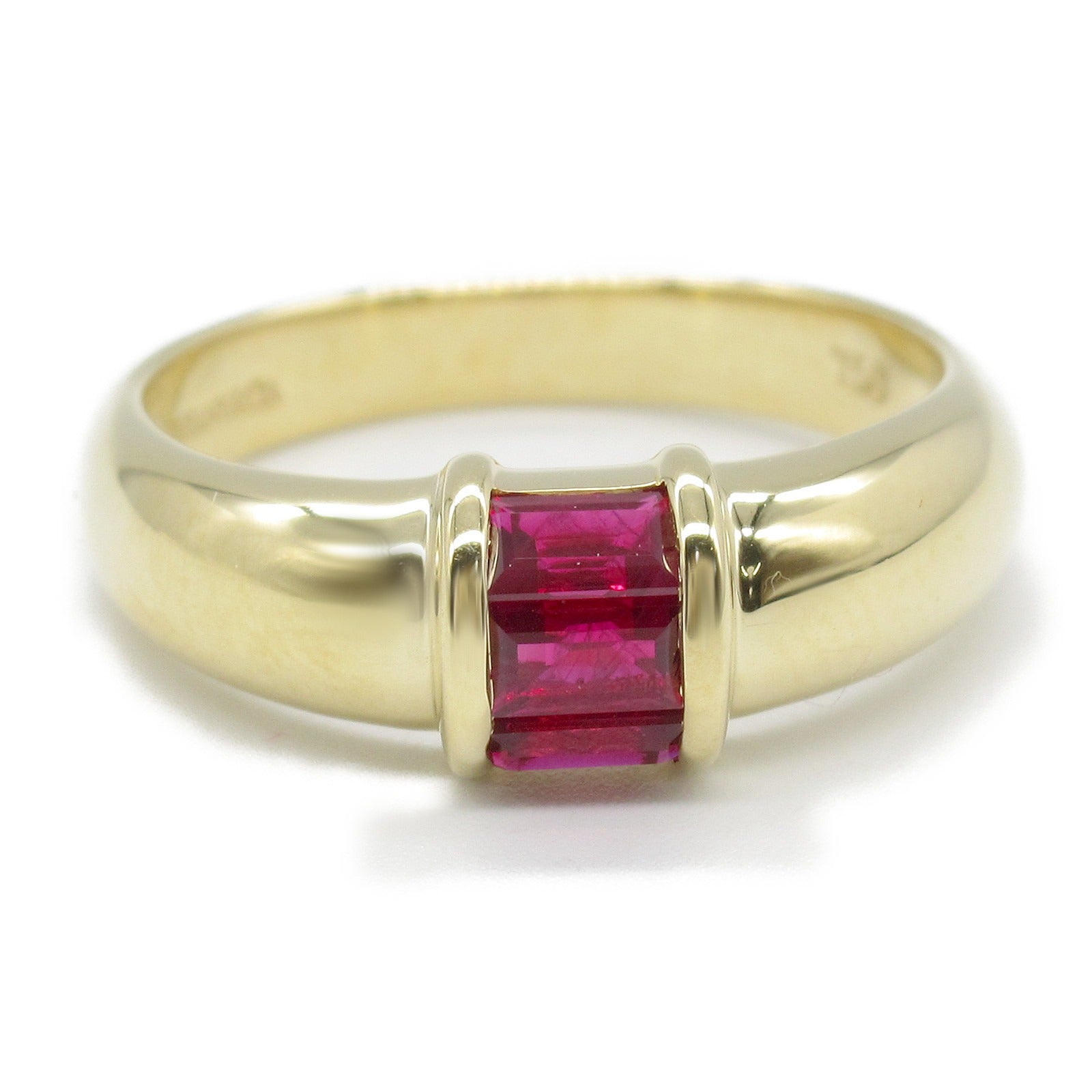 Tiffany & Co Ruby Stacking Ring K18 Yellow Gold