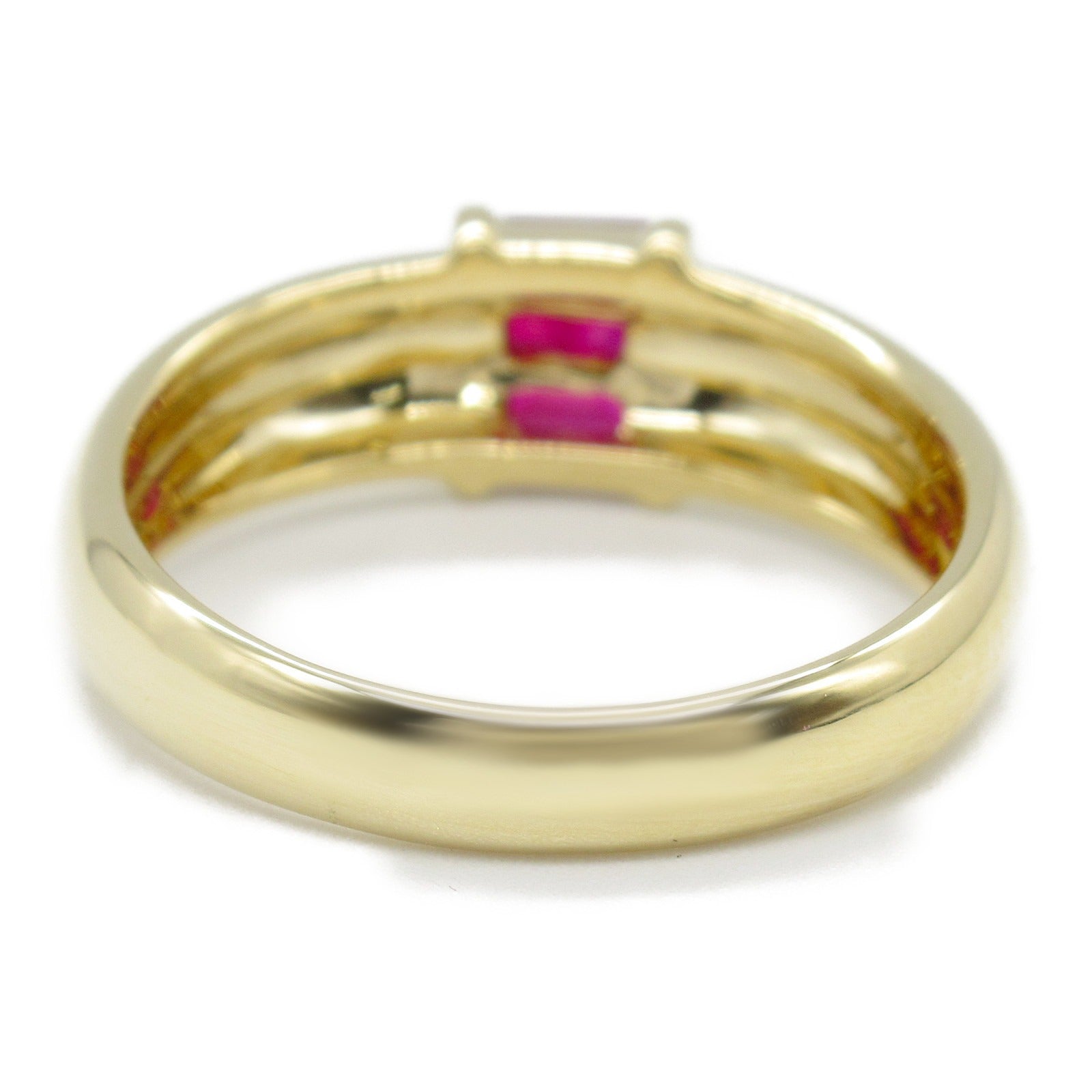 Tiffany & Co Ruby Stacking Ring K18 Yellow Gold