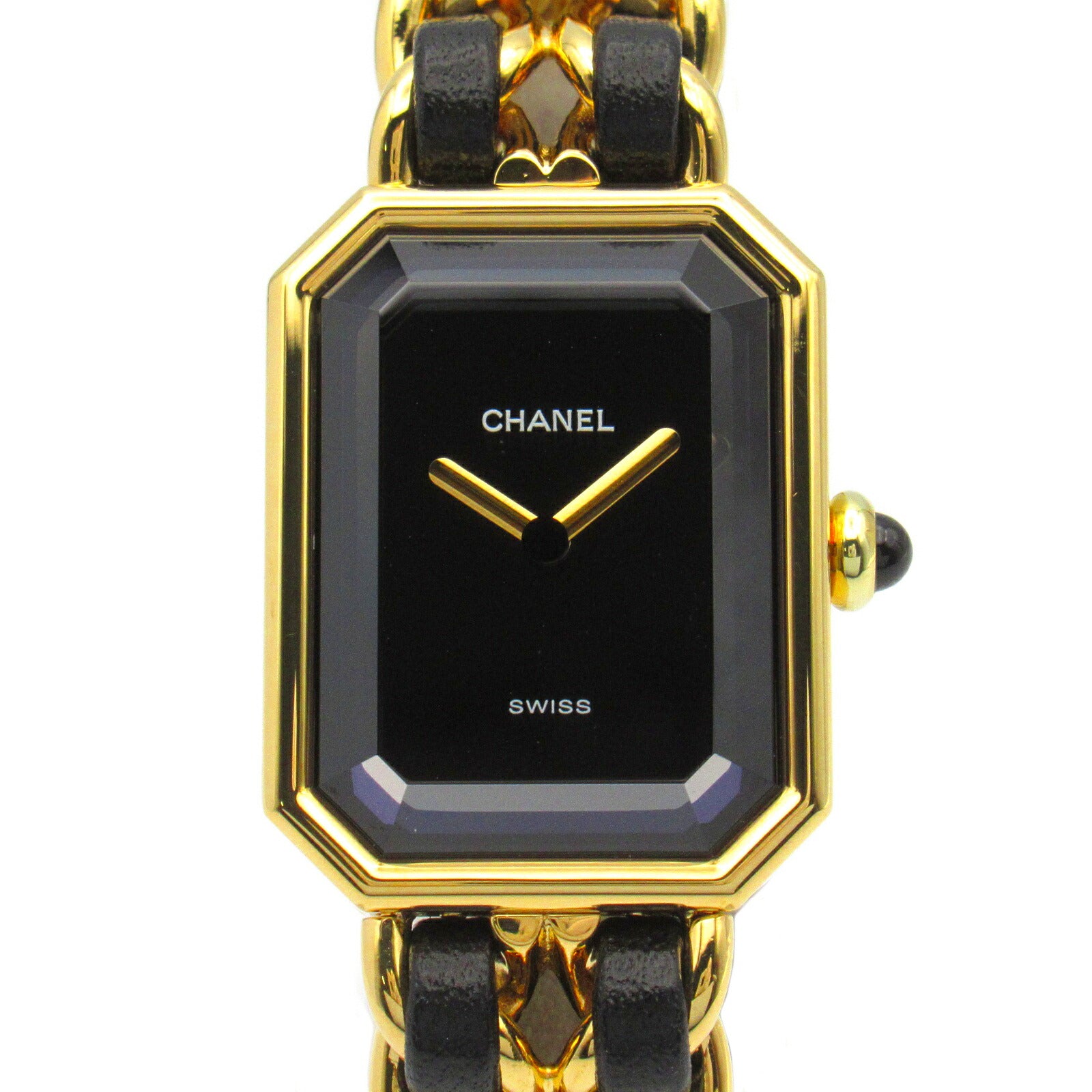 Chanel Premiere S Watch Gold Plated Leather