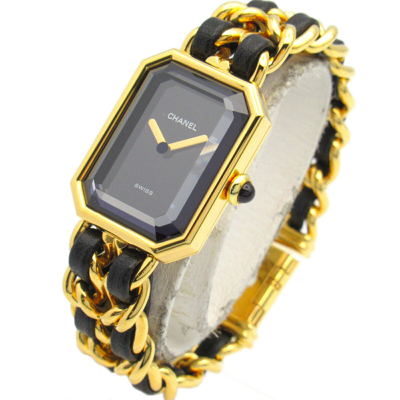 Chanel Premiere S Watch Gold Plated Leather