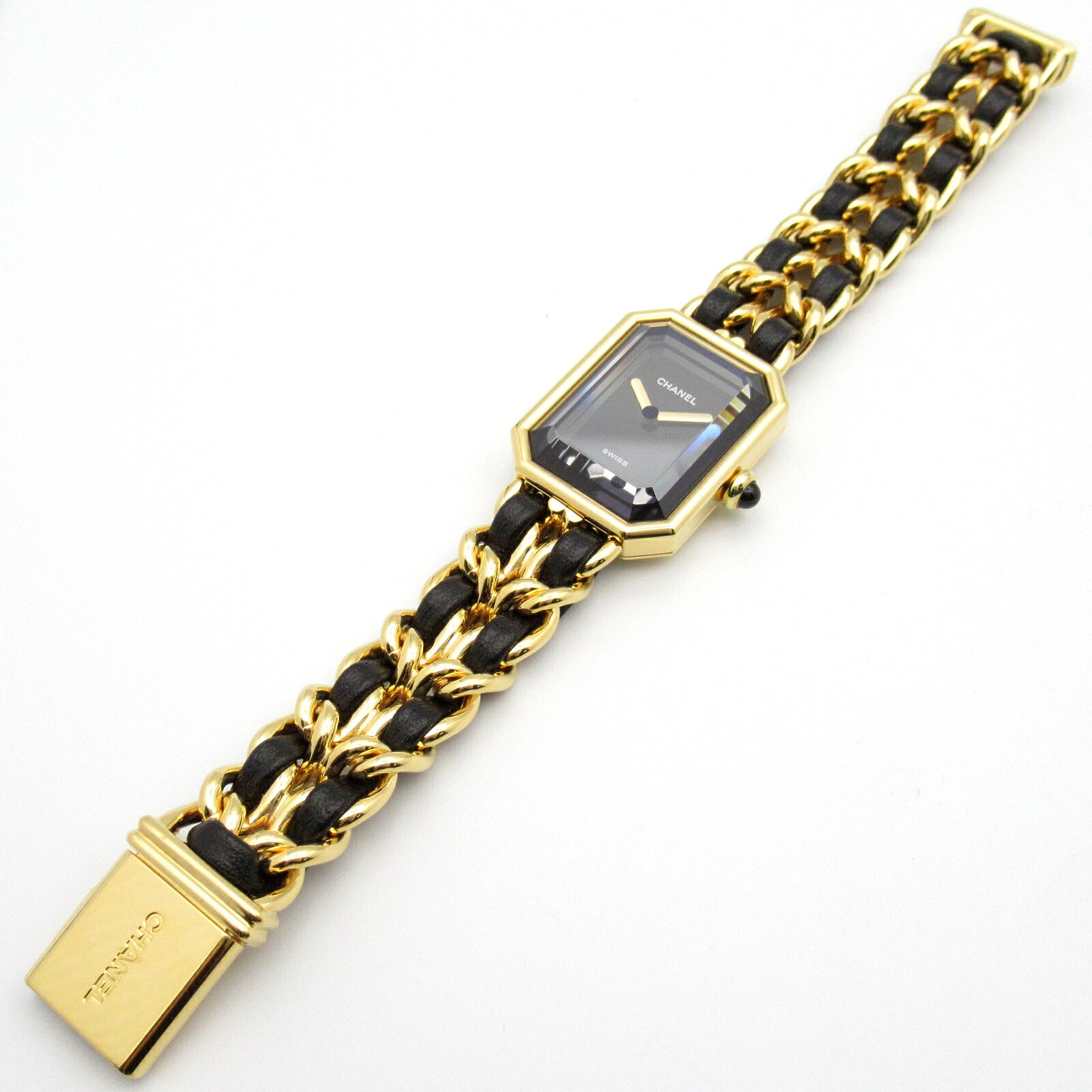 Chanel Premiere S Watch Gold Plated Leather