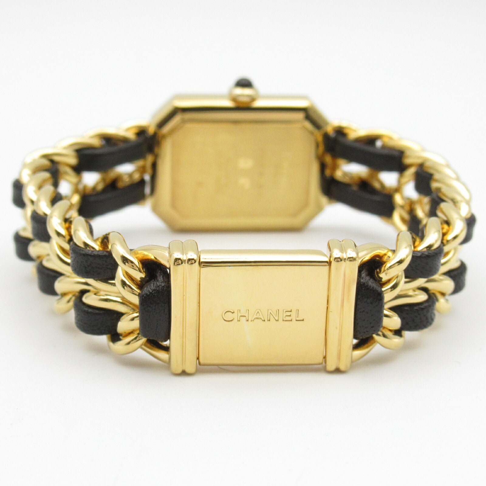 Chanel Premiere M Watch Gold Plated Leather