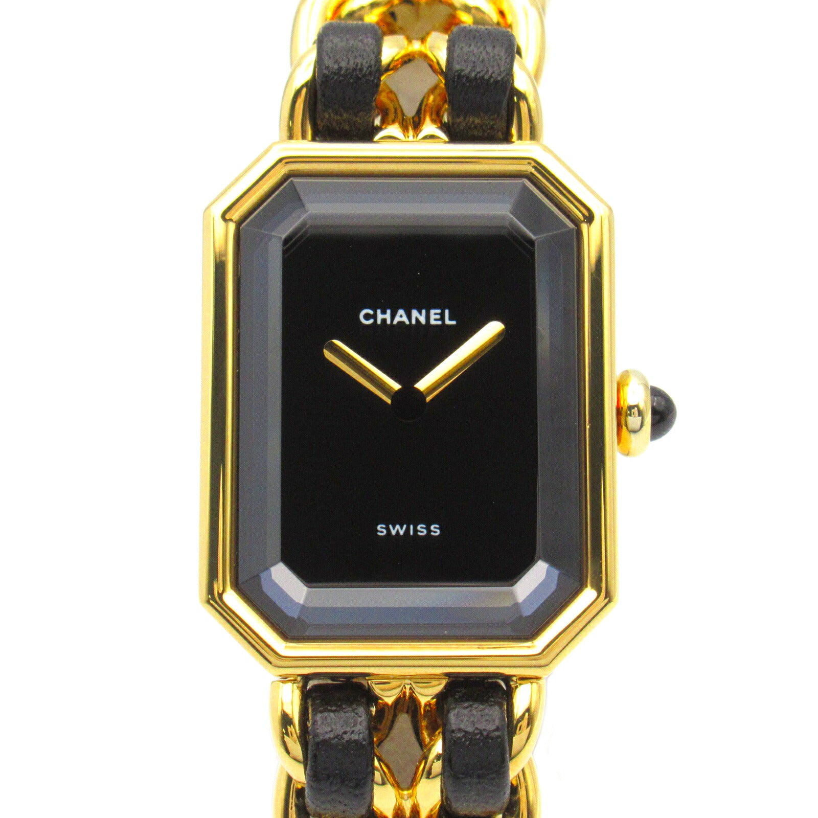 Chanel Premiere M Watch Gold Plated Leather