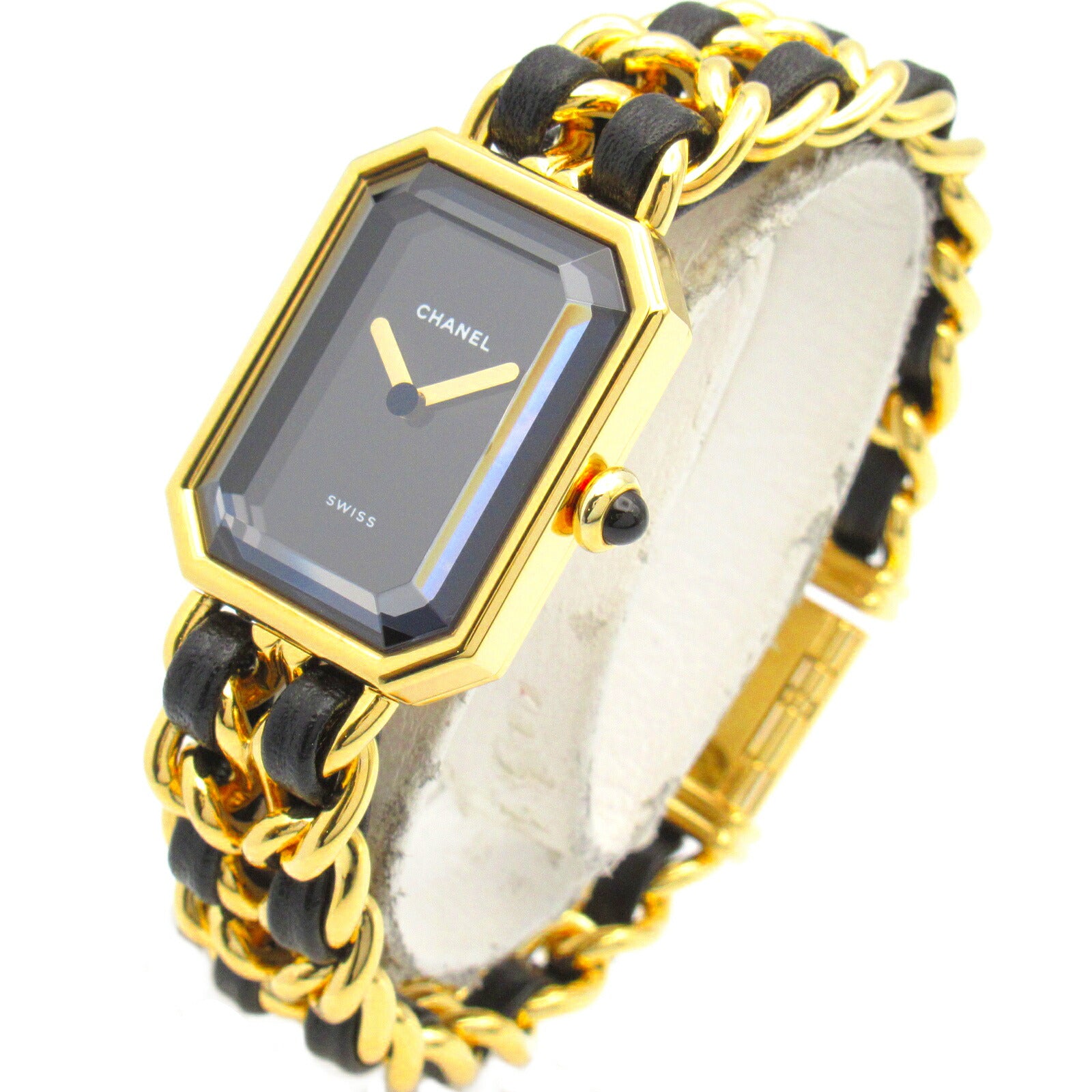 Chanel Premiere M Watch Gold Plated Leather