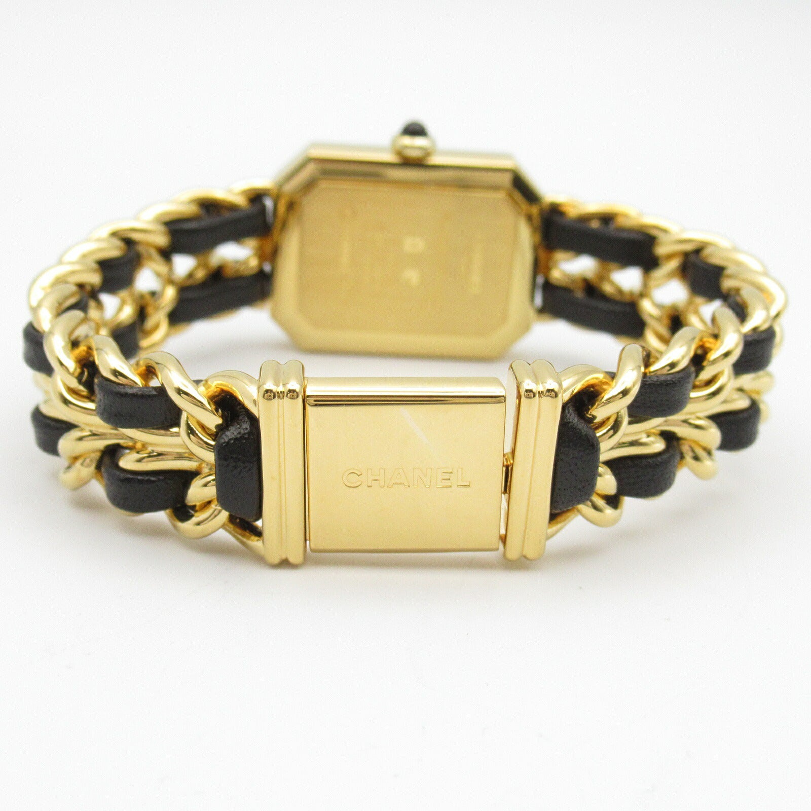 Chanel Premiere M Watch Gold Plated Leather