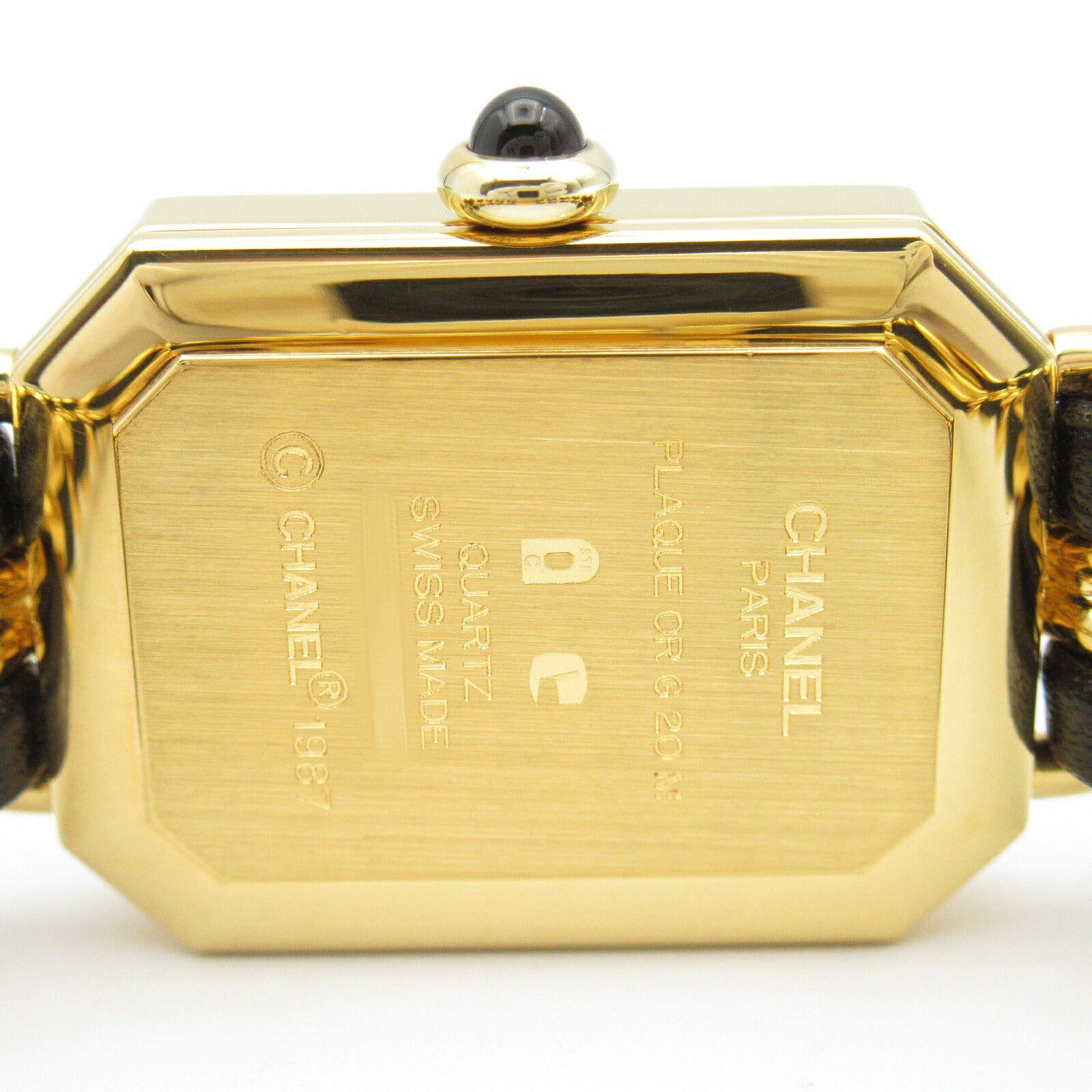 Chanel Premiere M Watch Gold Plated Leather