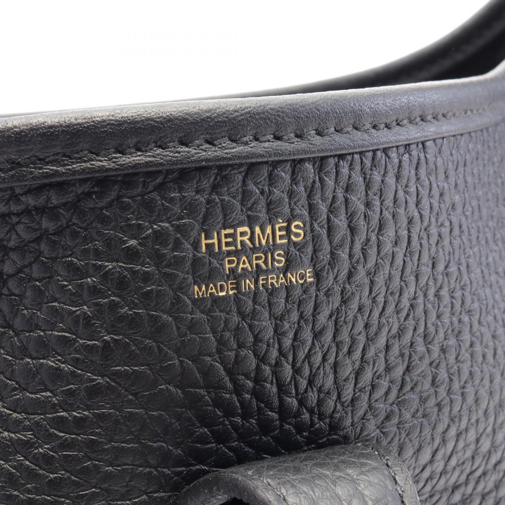 Hermes Evelyne III PM Shoulder Bag Black