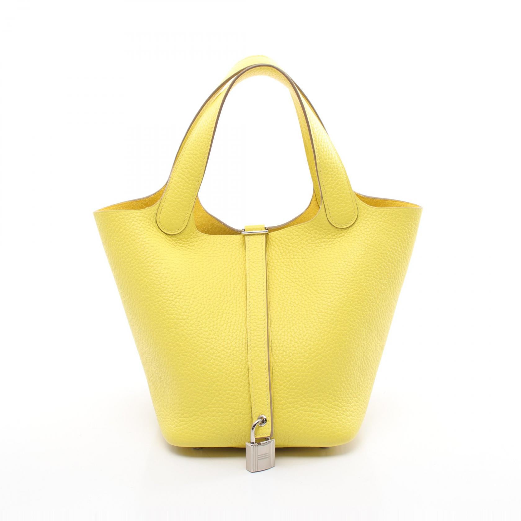 Hermes Picotin Lock PM Handbag Yellow