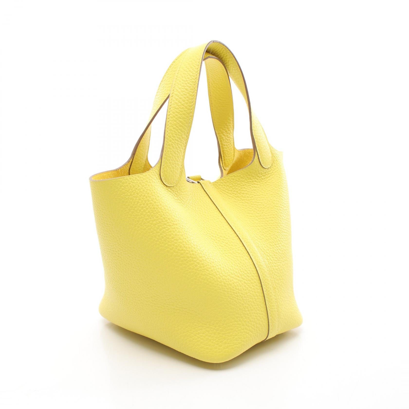 Hermes Picotin Lock PM Handbag Yellow