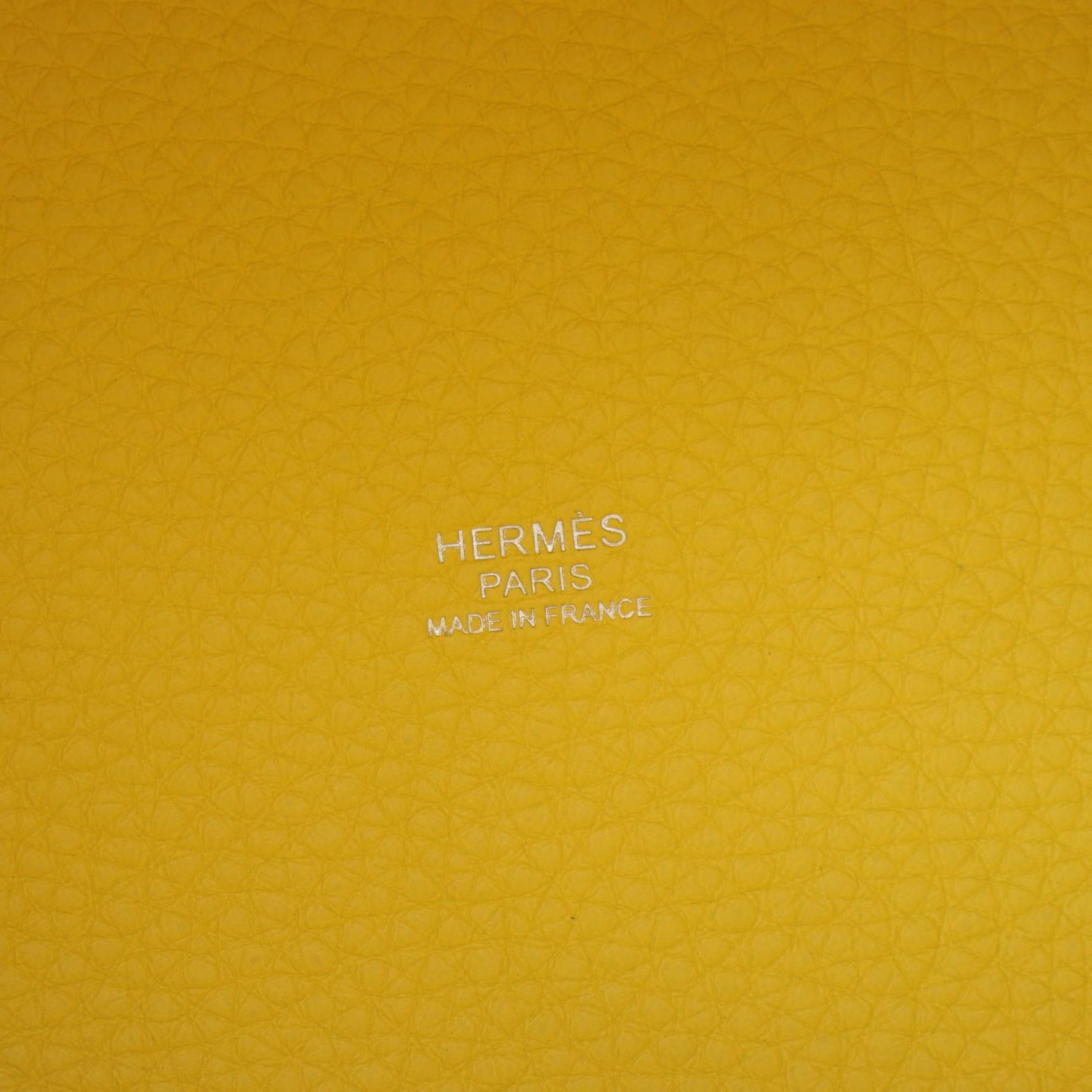 Hermes Picotin Lock PM Handbag Yellow