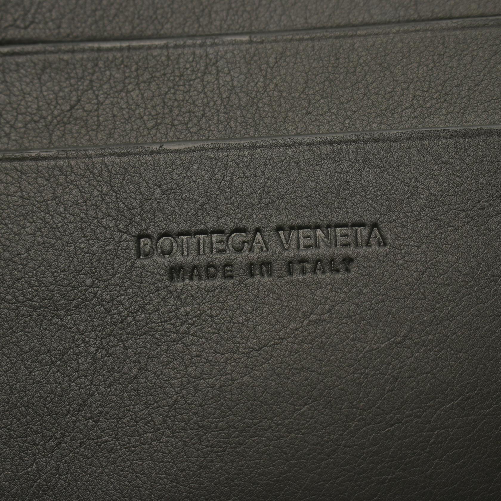 Bottega Veneta Leather Intrecciato Clutch Bag