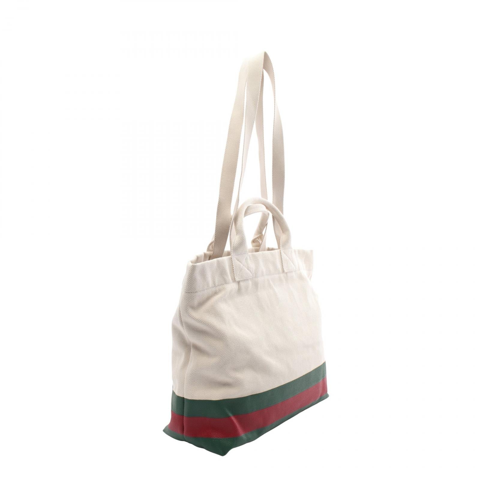 Gucci Canvas Sherry Line Tote Bag 782741