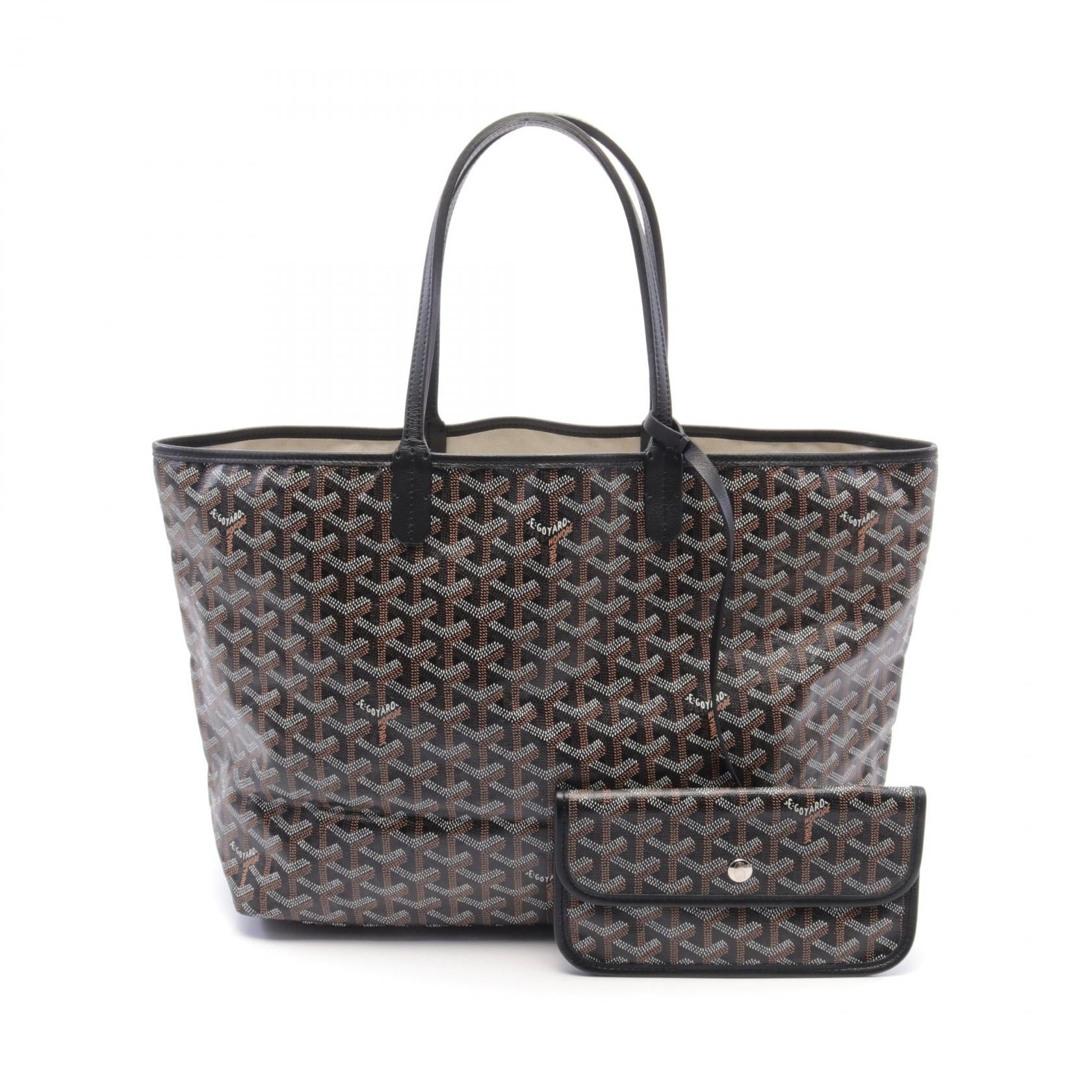 Goyard St. Louis PM Tote Bag PVC Canvas Leather